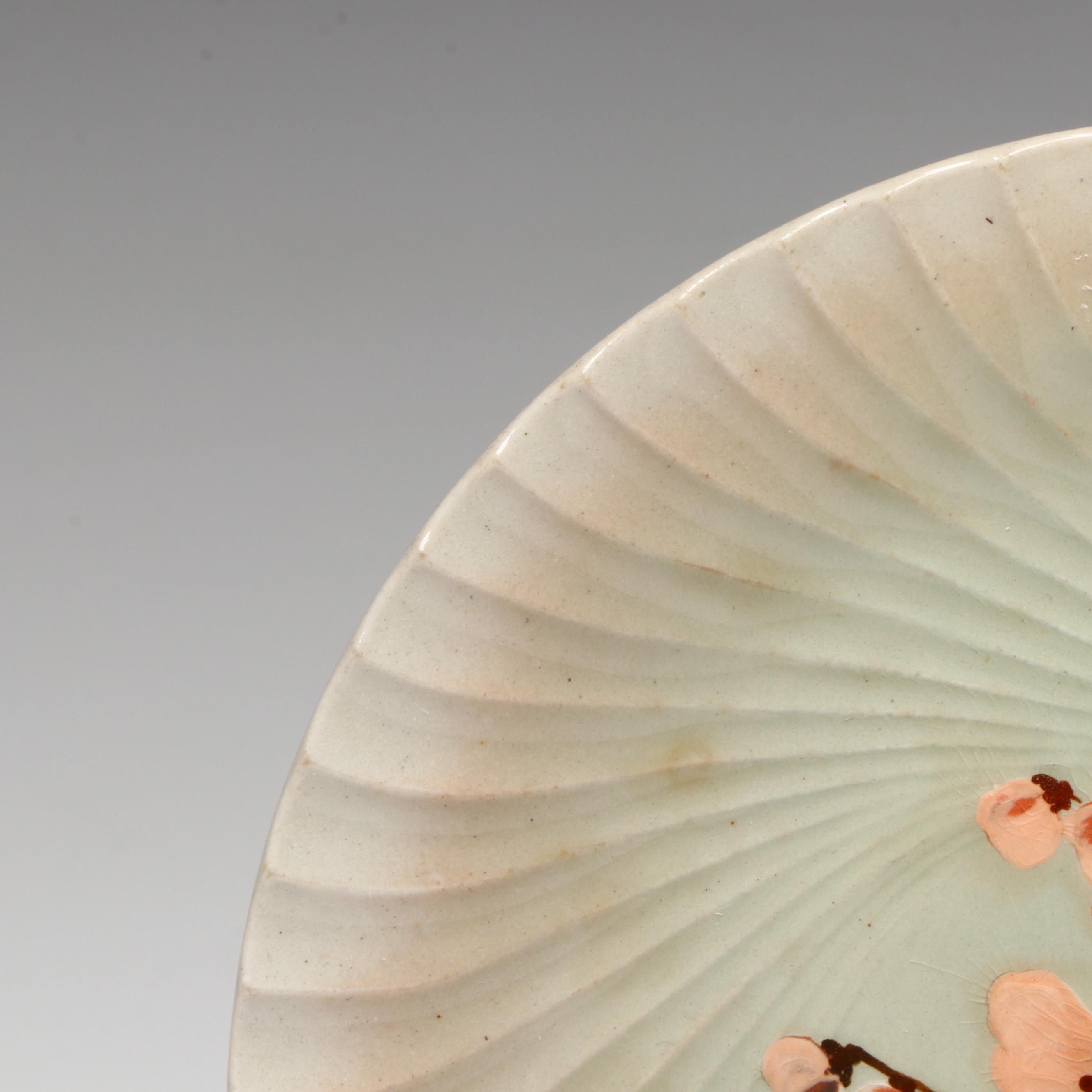 Rookwood Pottery Hand-Painted Peach Blossoms Plate, 1887