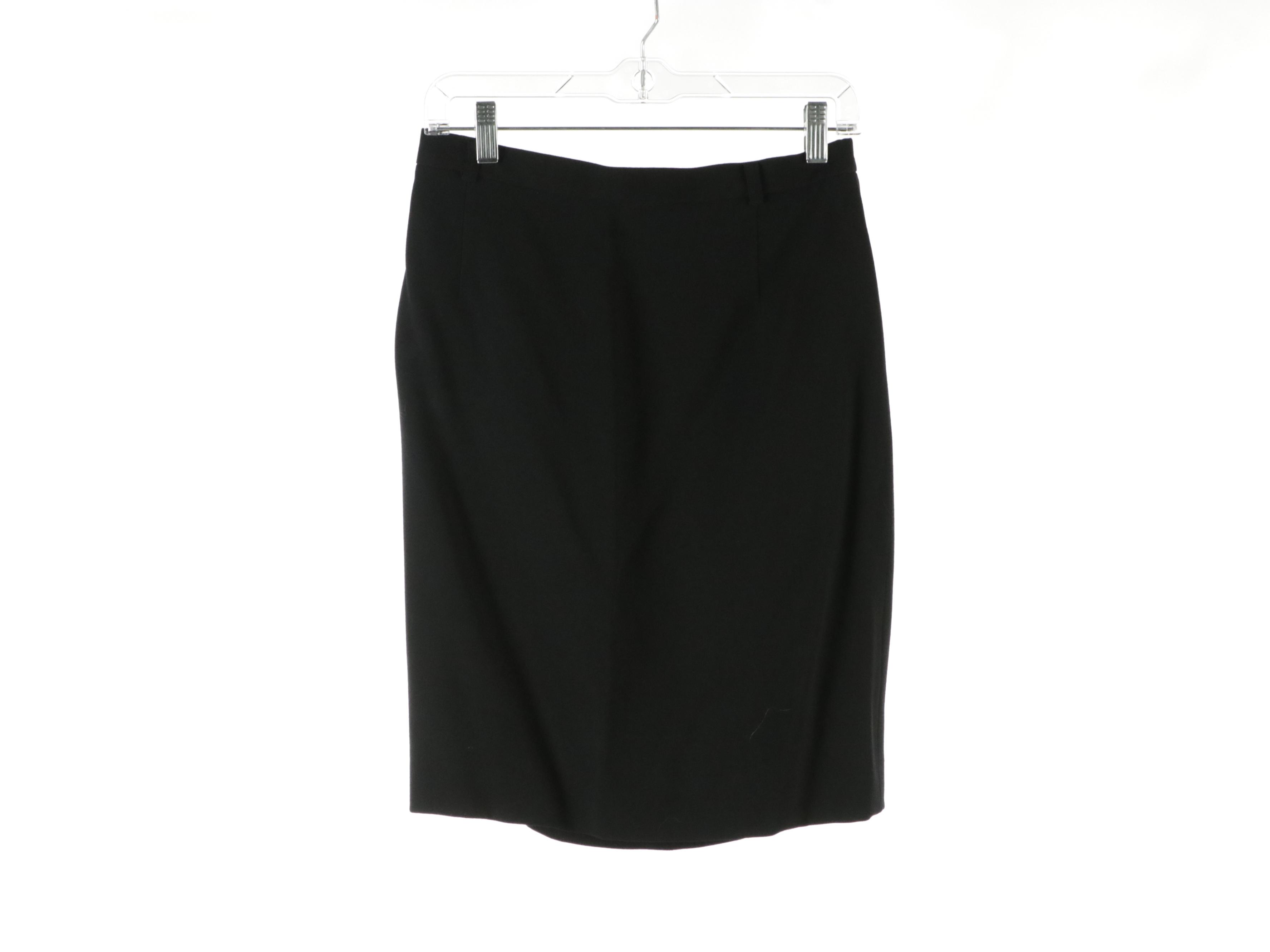 Escada Sequined and Beaded Sleeveless Top and Black Skirts