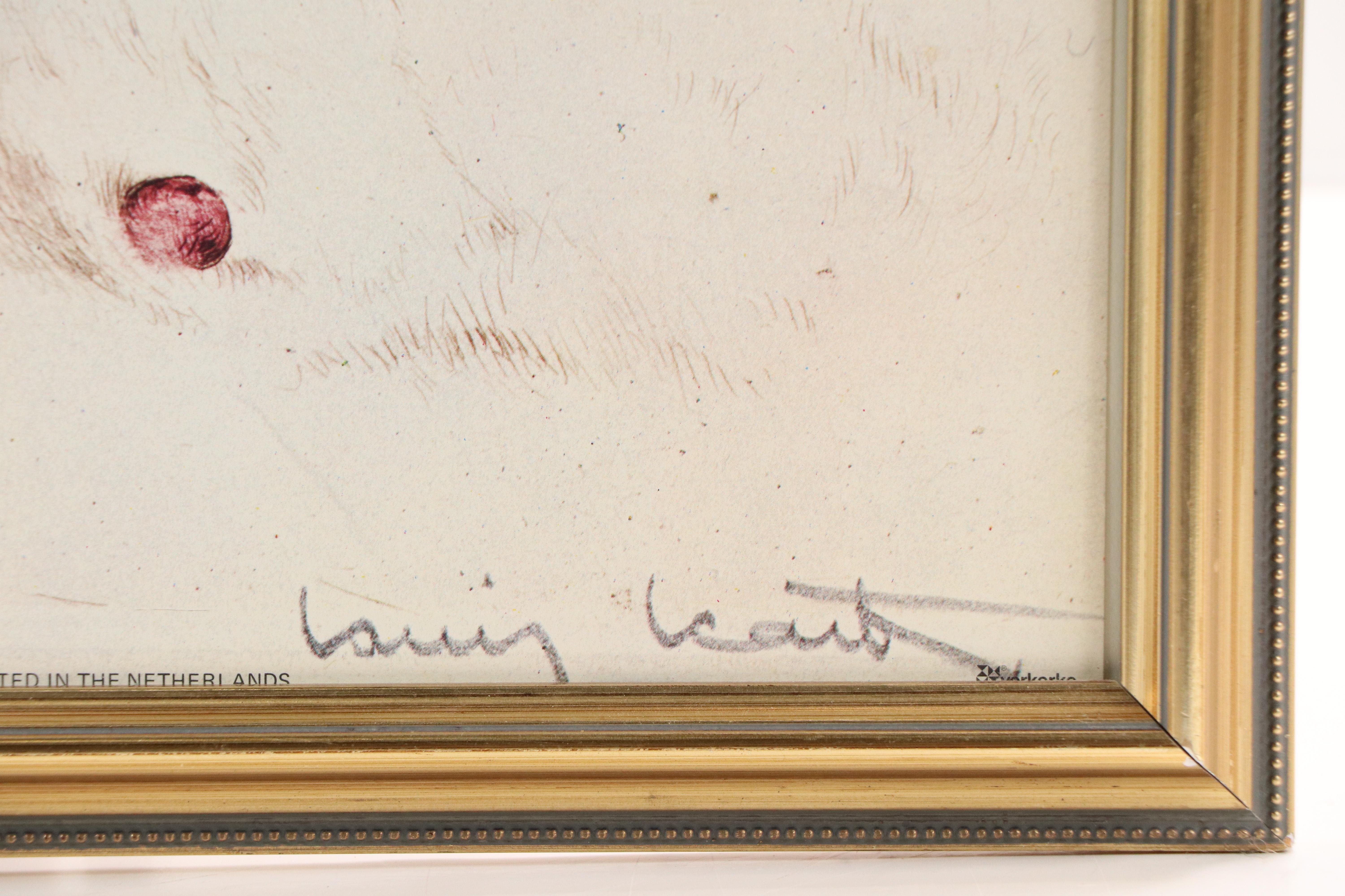 Offset Lithograph After Louis Icart "Love's Awakening," 1979