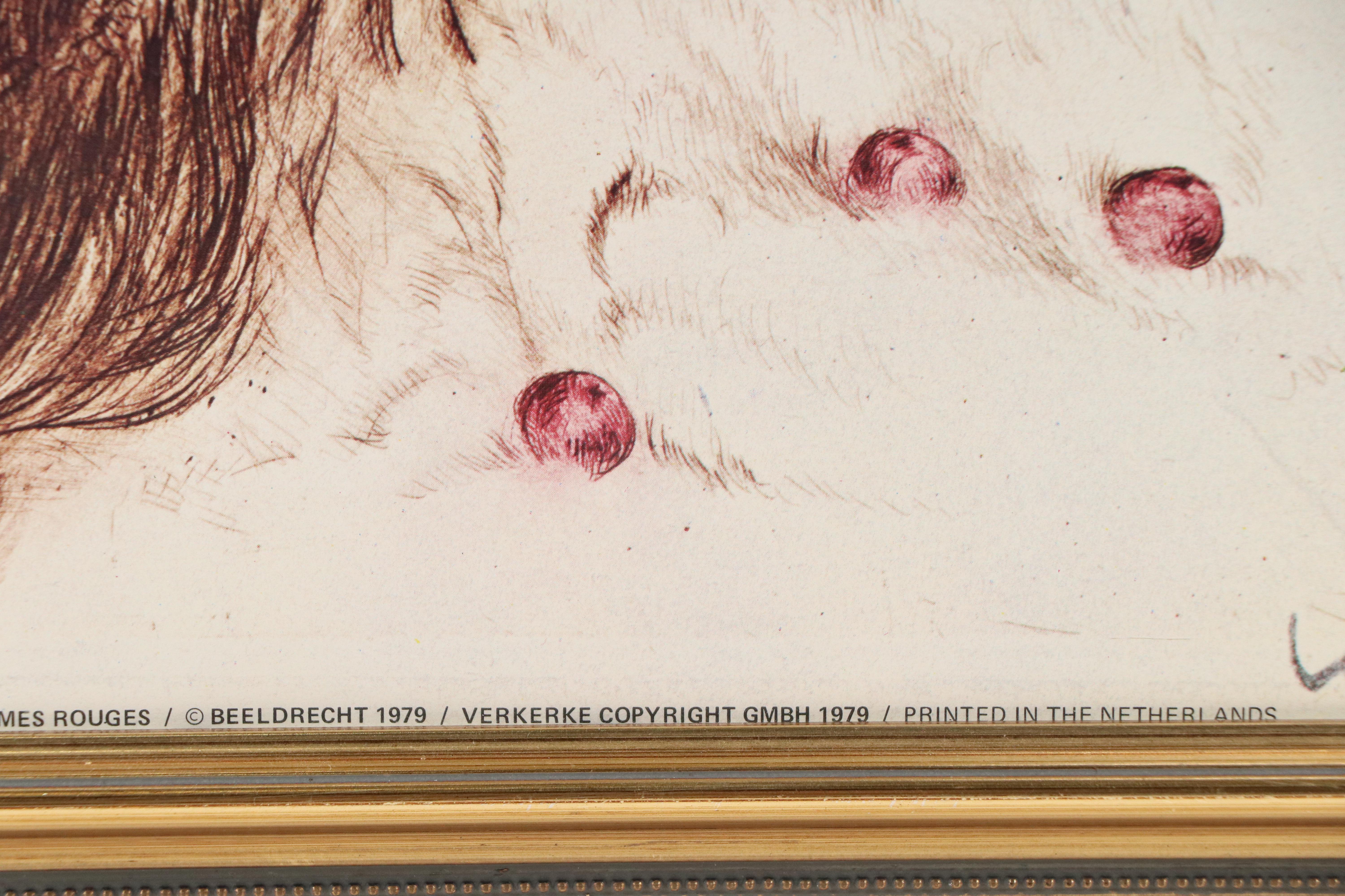 Offset Lithograph After Louis Icart "Love's Awakening," 1979