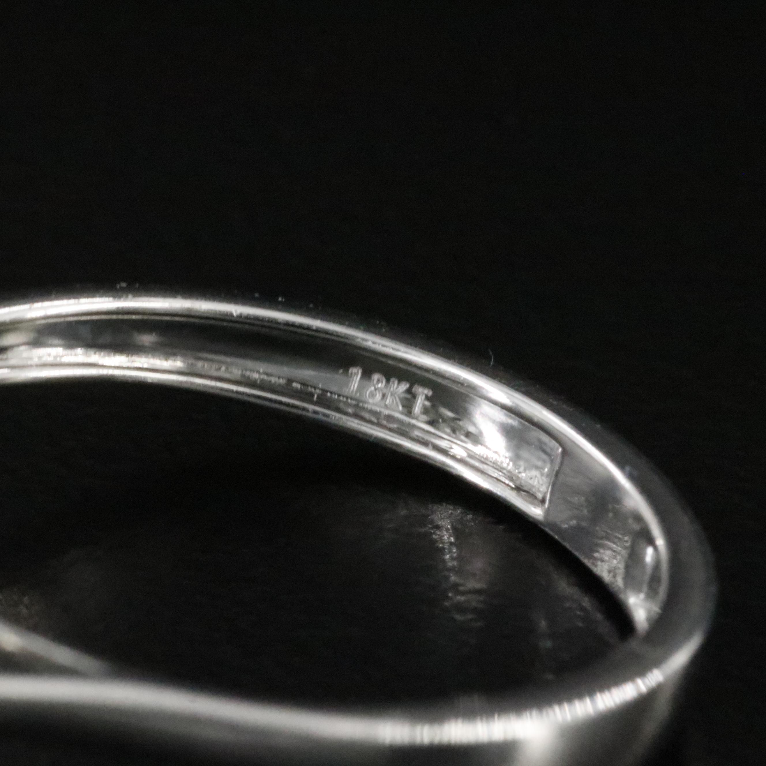 18K 1.14 CT Emerald and Diamond Ring