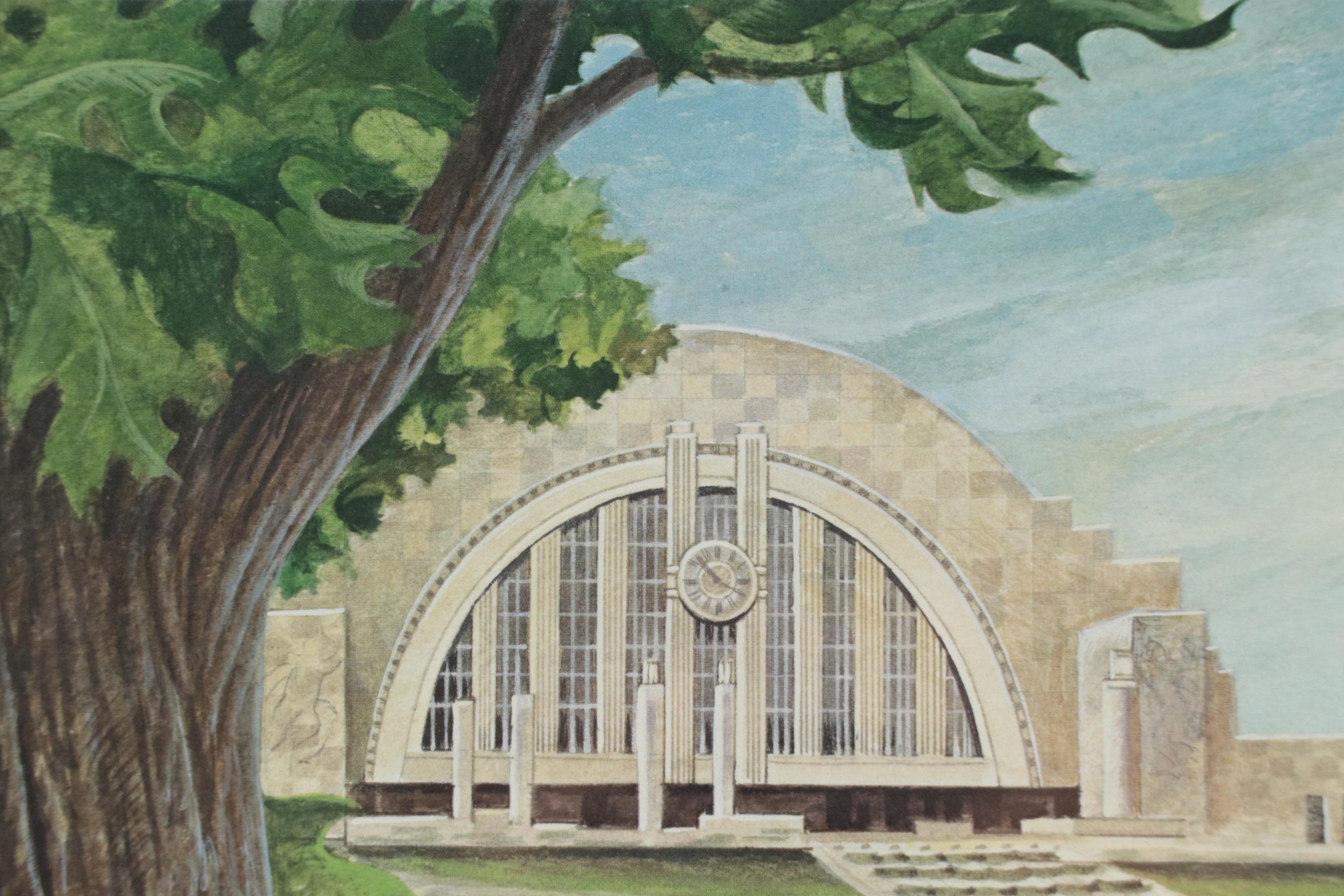 John A. Ruthven Offset Lithograph "American Robins," Late 20th Century