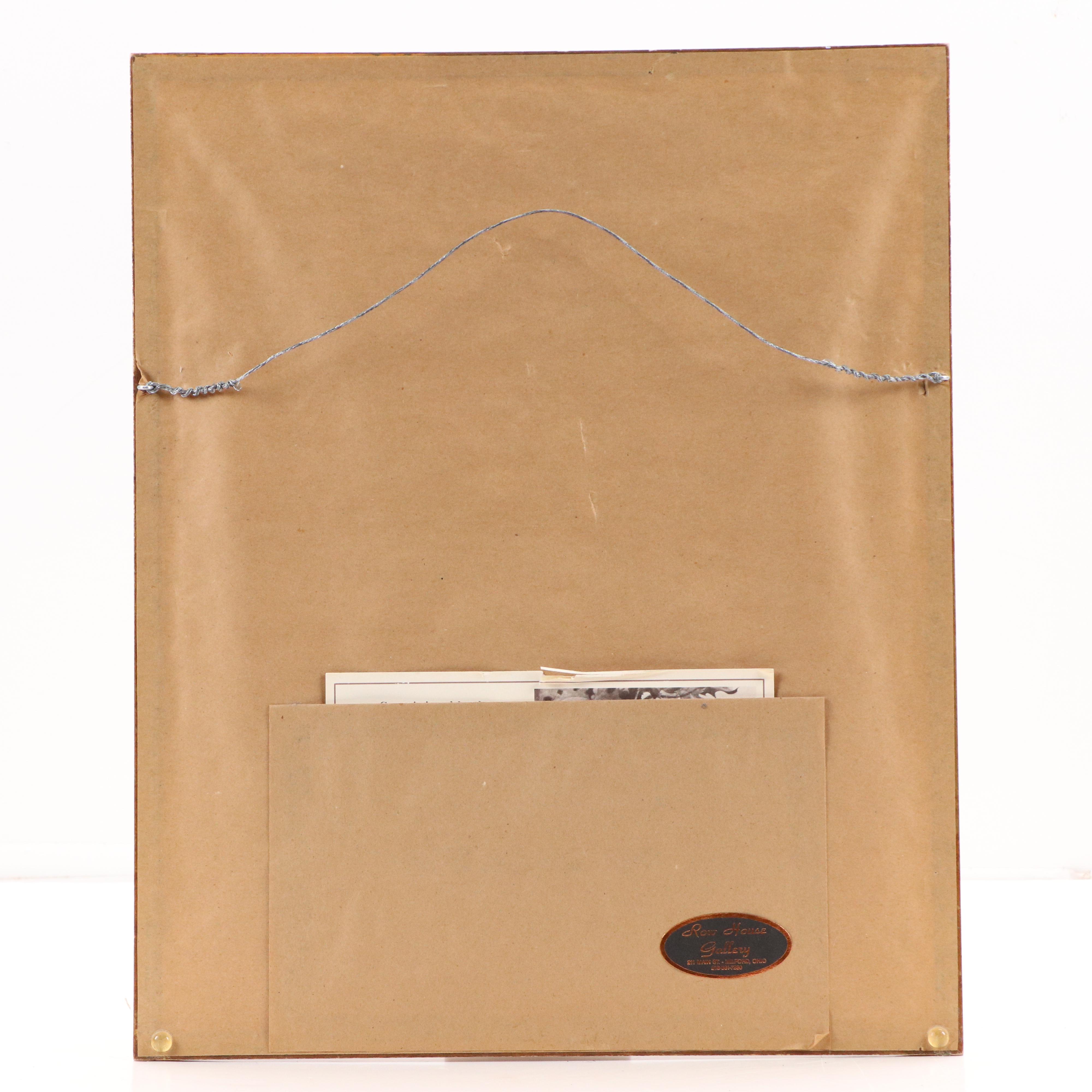 John A. Ruthven Offset Lithograph "American Robins," Late 20th Century