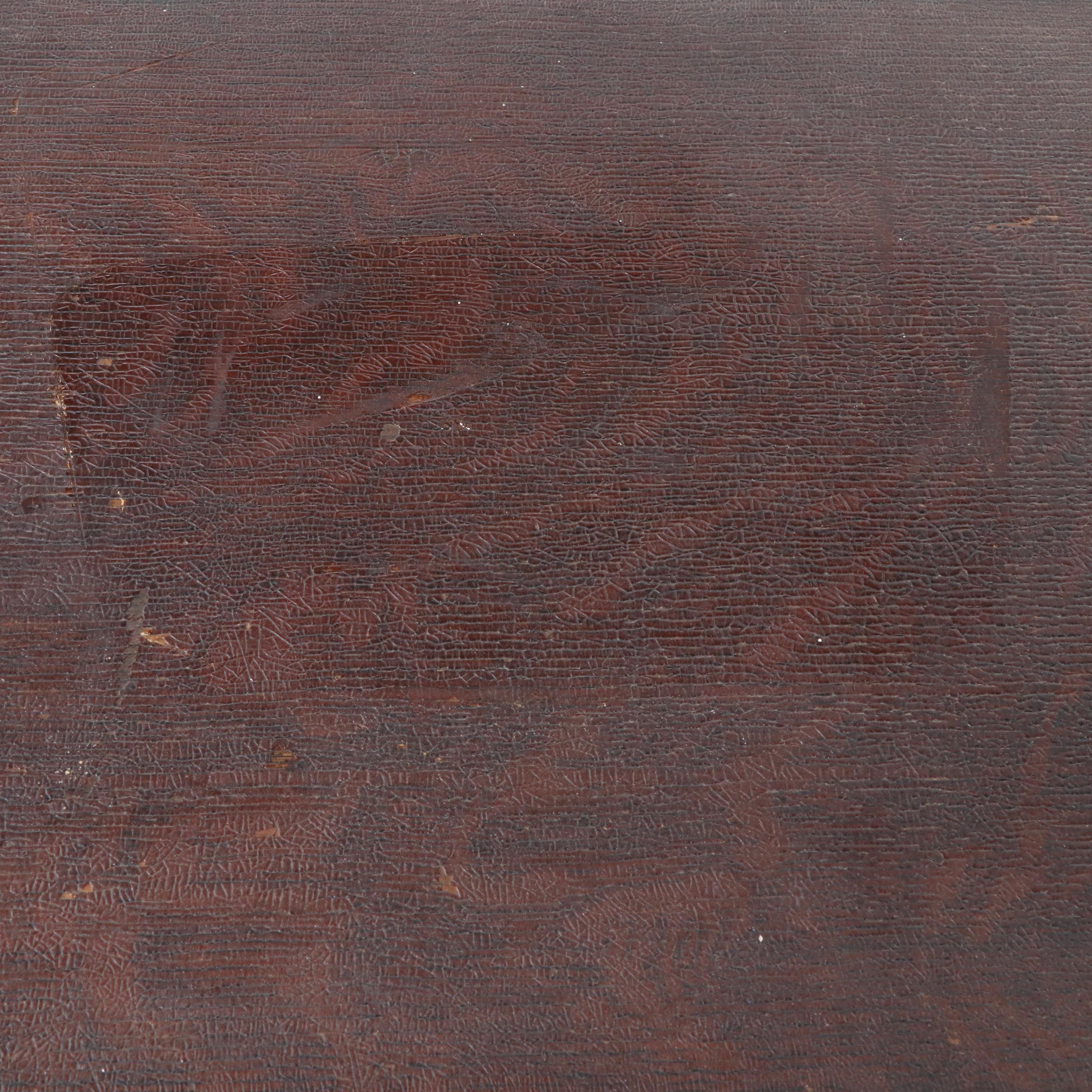 B. Eldredge Badged National Chain-Stitch Sewing Machine & Treadle Table, Antique