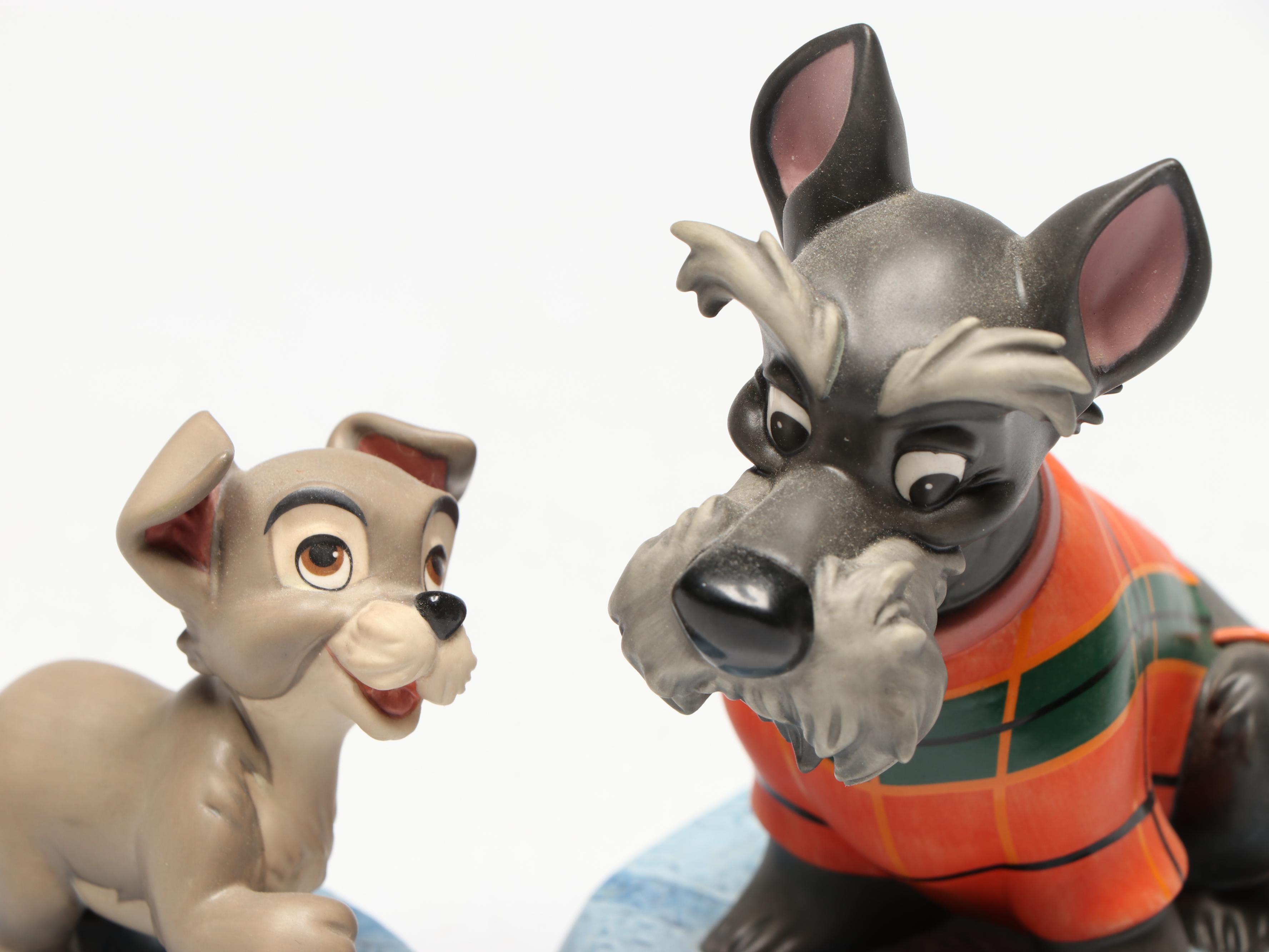 Disney "Patient Pal" and "Persistent Pup" with More Lady and the Tramp Figurines