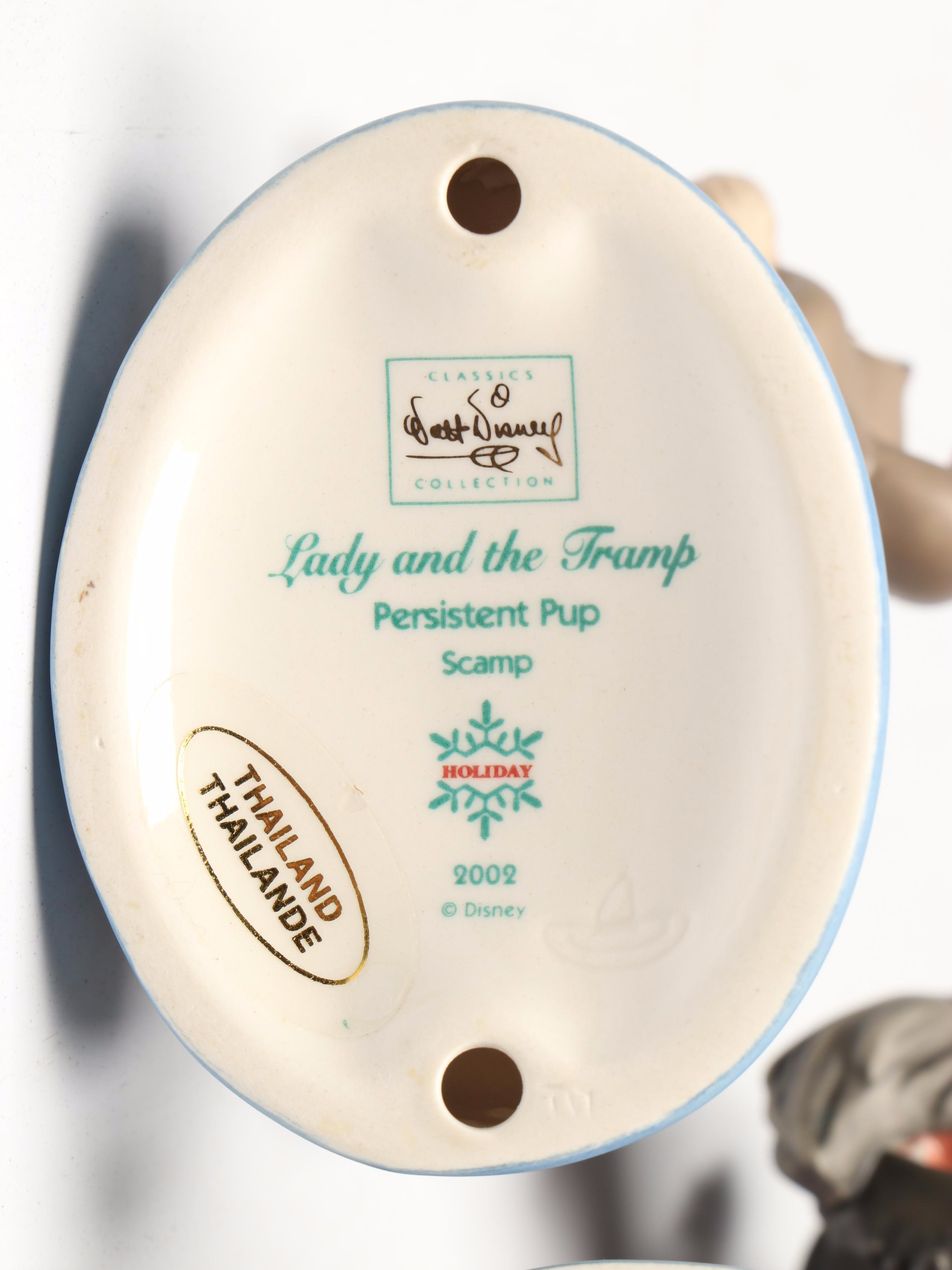 Disney "Patient Pal" and "Persistent Pup" with More Lady and the Tramp Figurines
