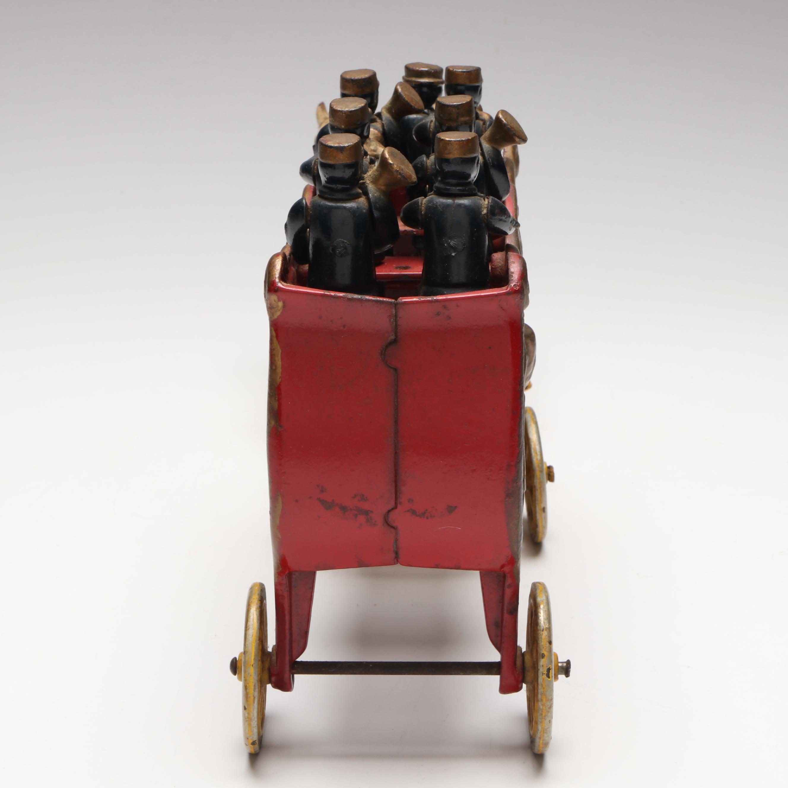 Kenton "Overland Circus" Cast Iron Horse-Drawn Band Wagon