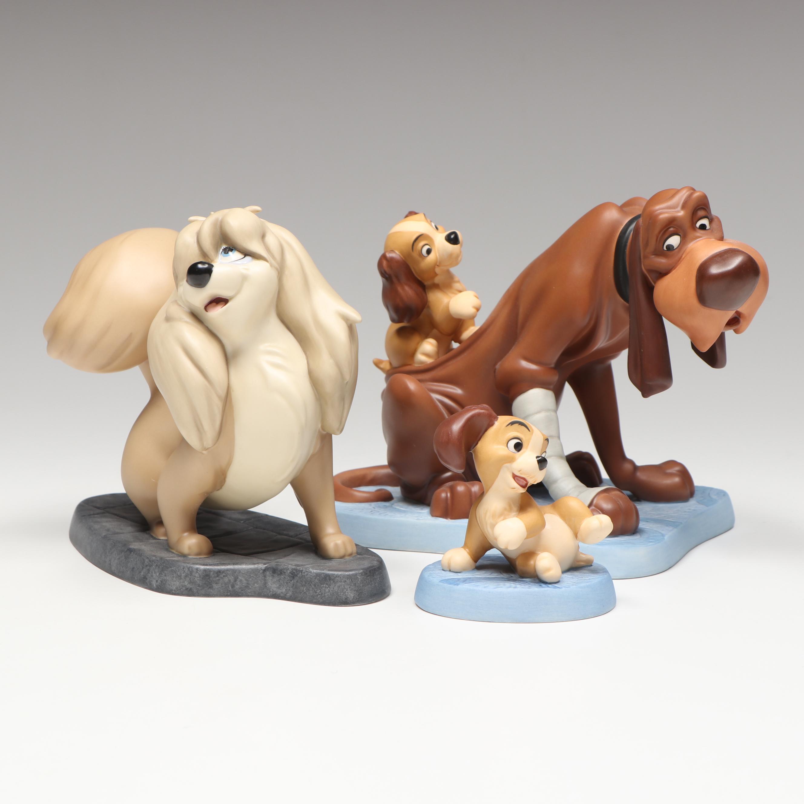 Disney "Old Dog, New Tricks" with More Lady and the Tramp Porcelain Figurines
