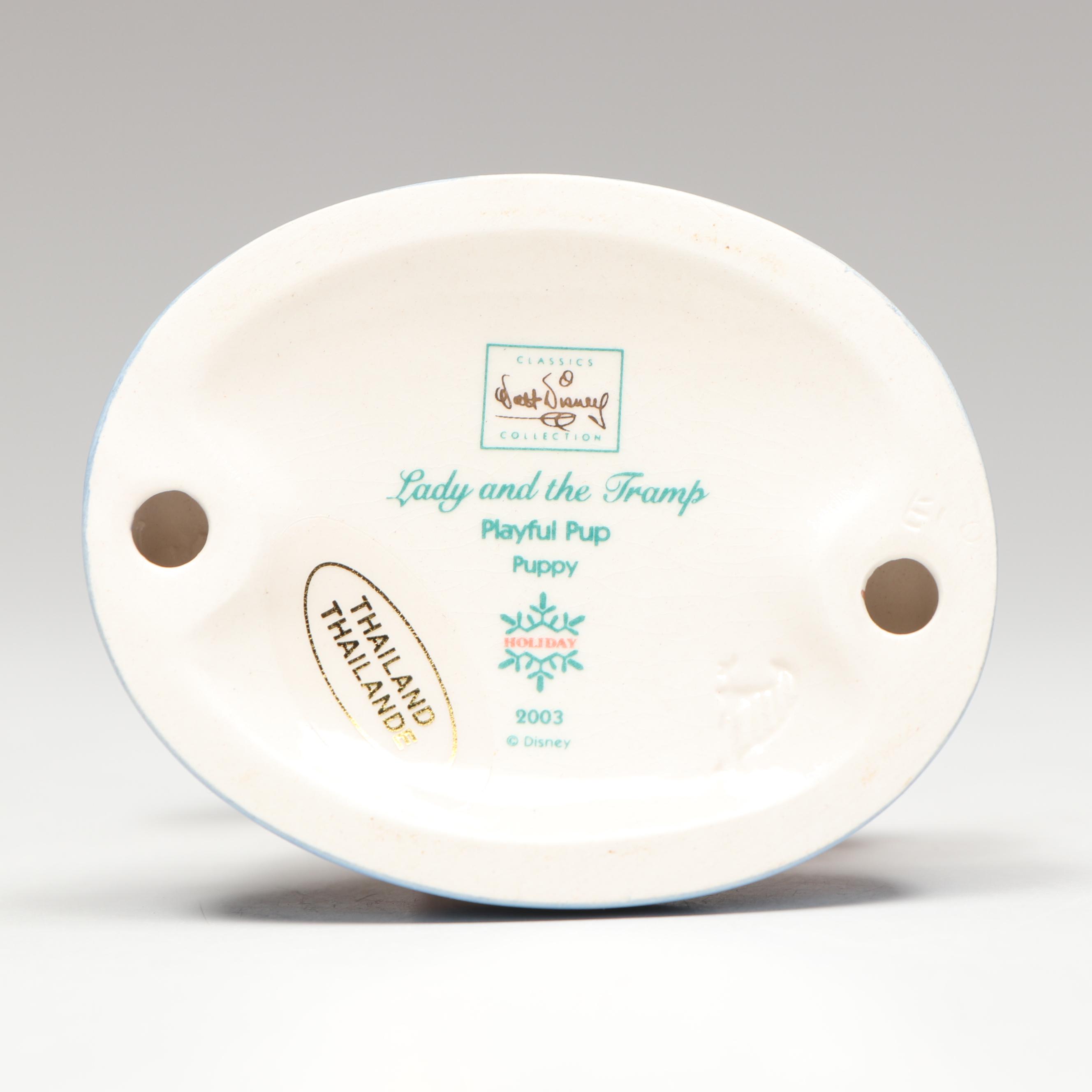 Disney "Old Dog, New Tricks" with More Lady and the Tramp Porcelain Figurines