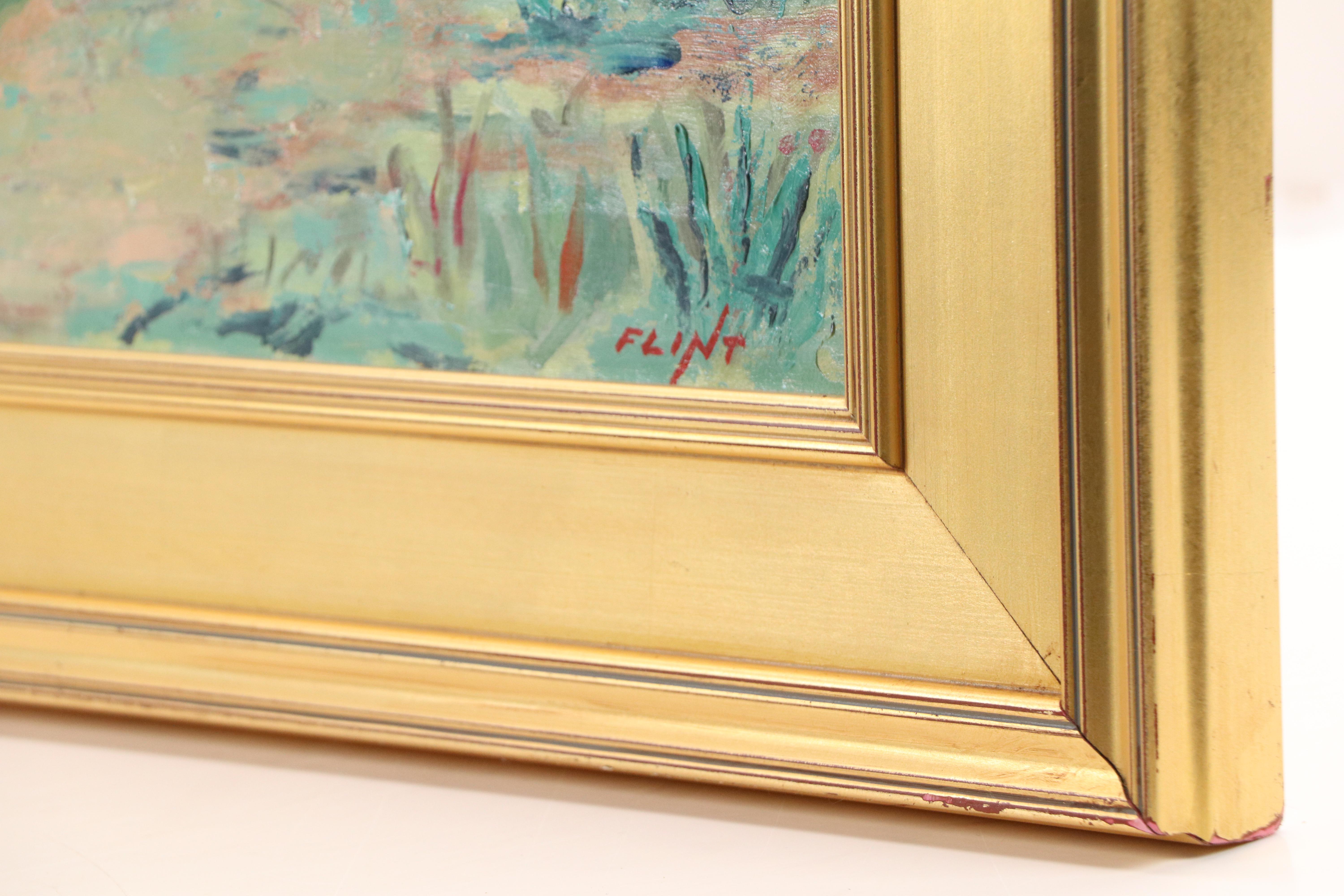 Flint Oil Painting of Ringling Bros and Barnum & Bailey Circus, Early 20th C.