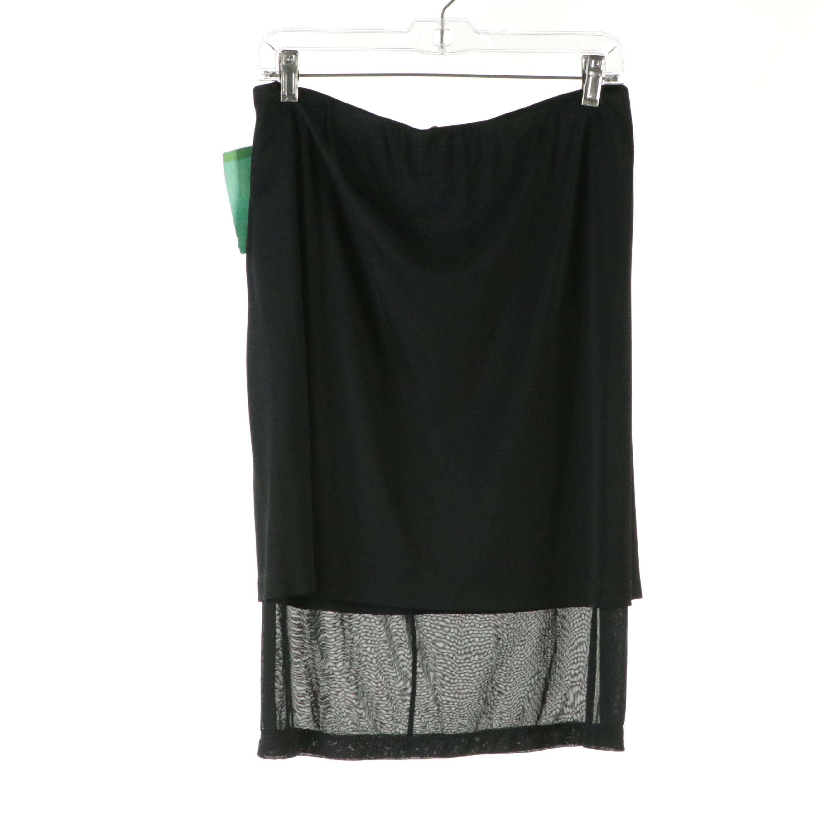 Donna Karan Signature Black Shift Dress, Short Sleeve Top, and Skirt with Tags