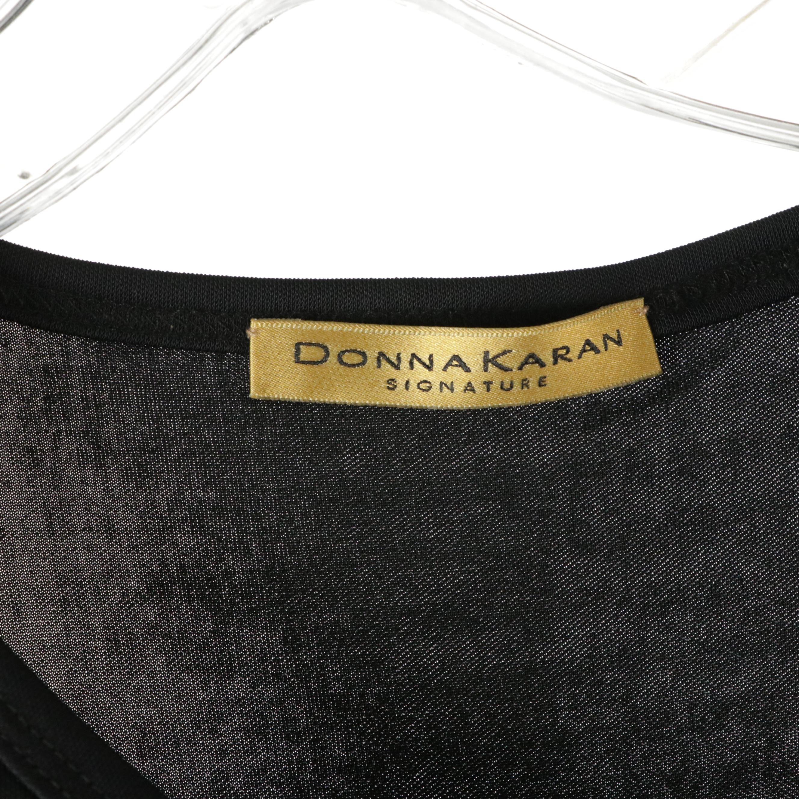 Donna Karan Signature Black Shift Dress, Short Sleeve Top, and Skirt with Tags