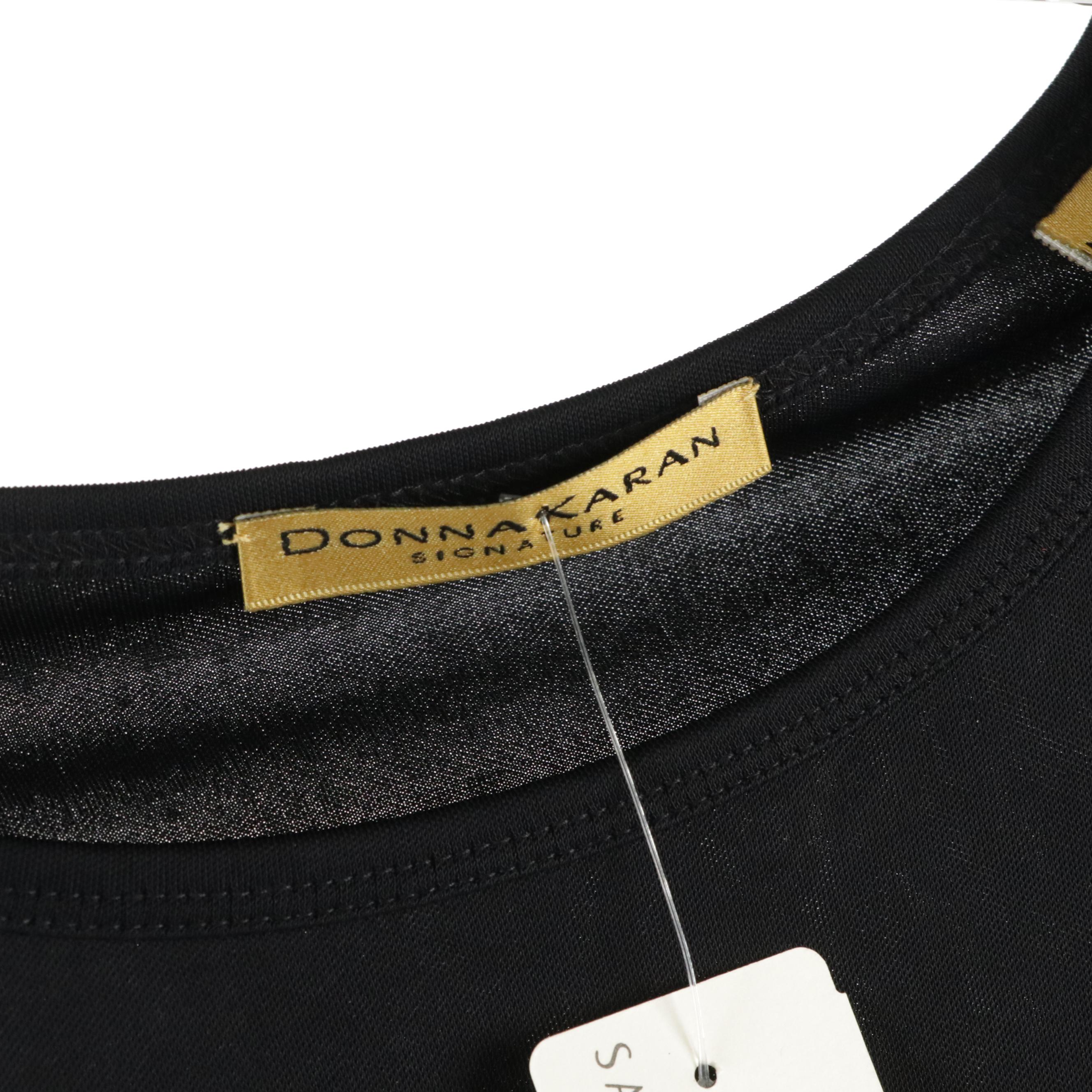 Donna Karan Signature Black Shift Dress, Short Sleeve Top, and Skirt with Tags