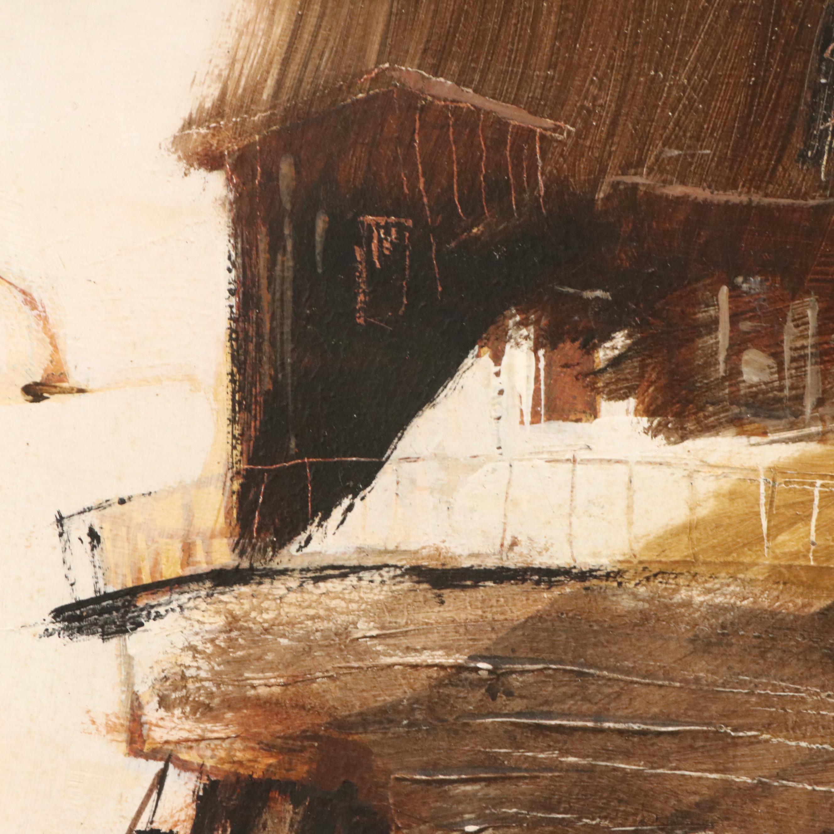 Frank Federico Oil Painting "Sausalito Steamer," circa 1960s