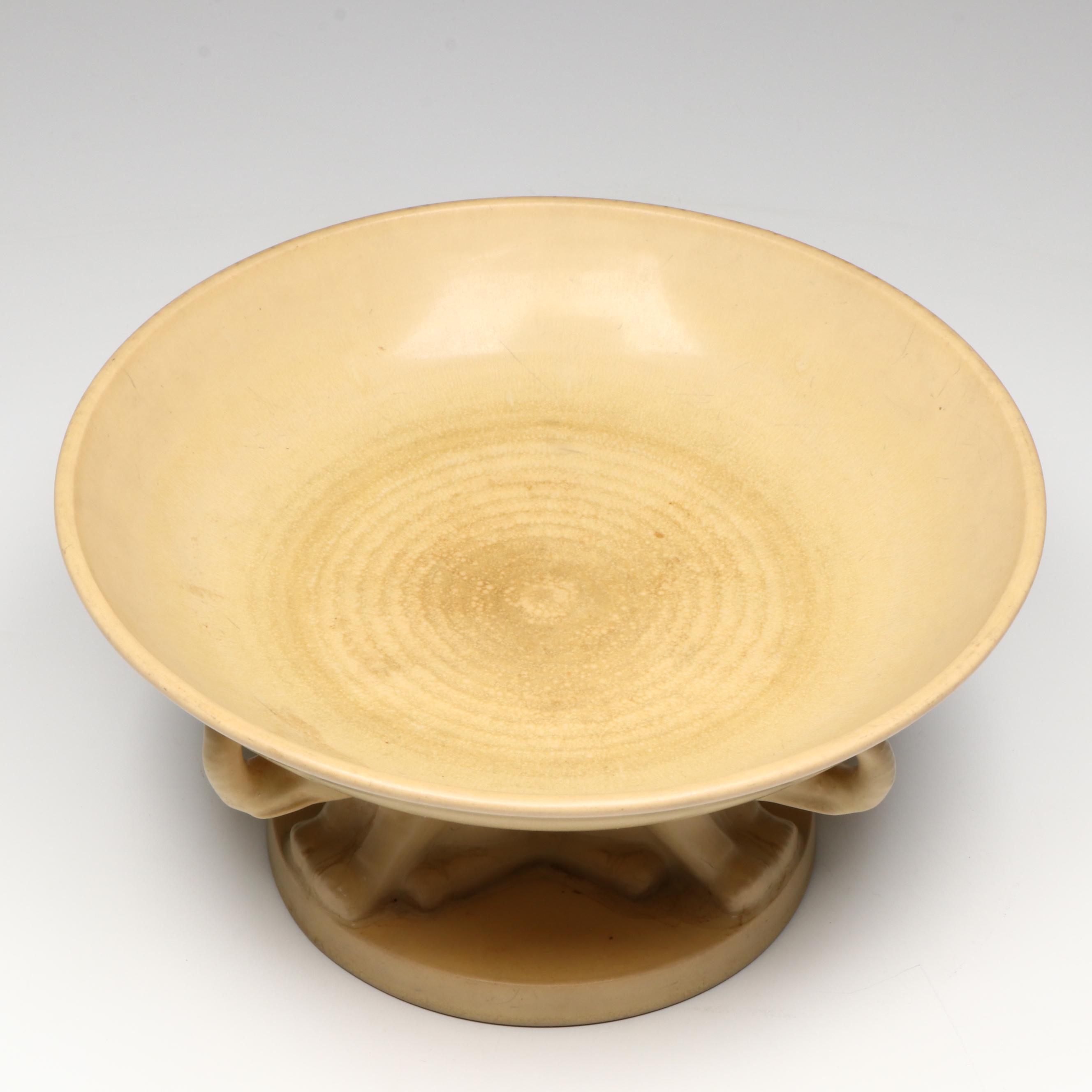 Rookwood Pottery Elephant Pedestal Console Bowl, 1929