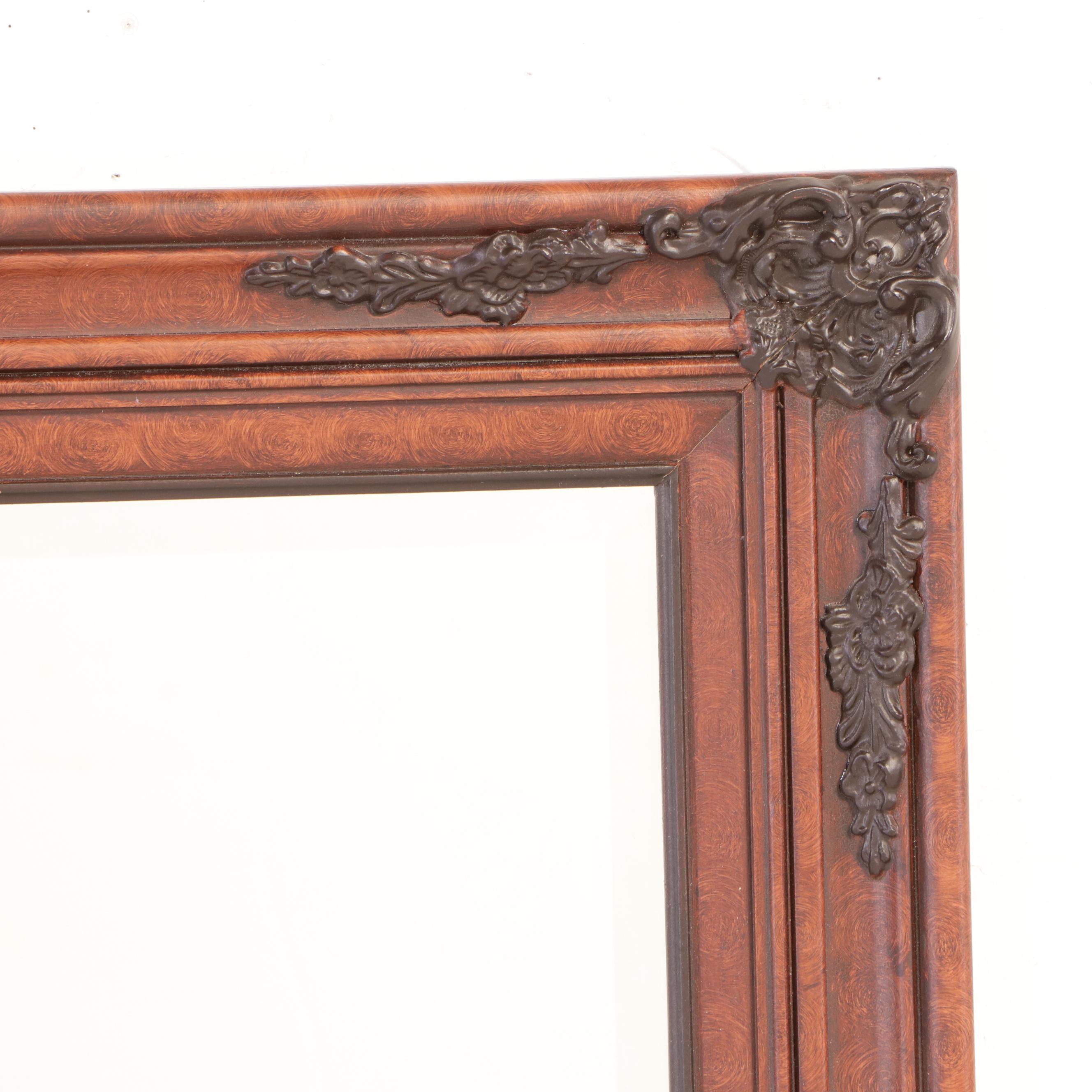 Windsor Art Products Victorian Style Beveled Wall Mirror in Painted Wood Frame