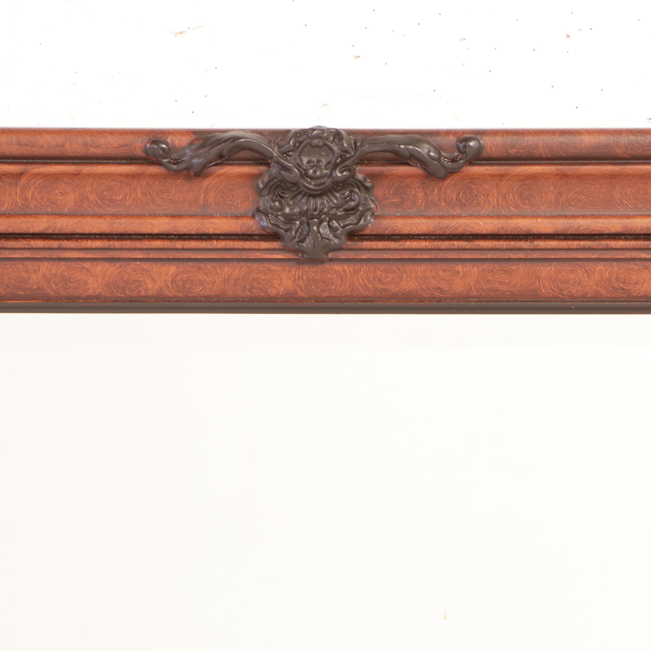 Windsor Art Products Victorian Style Beveled Wall Mirror in Painted Wood Frame