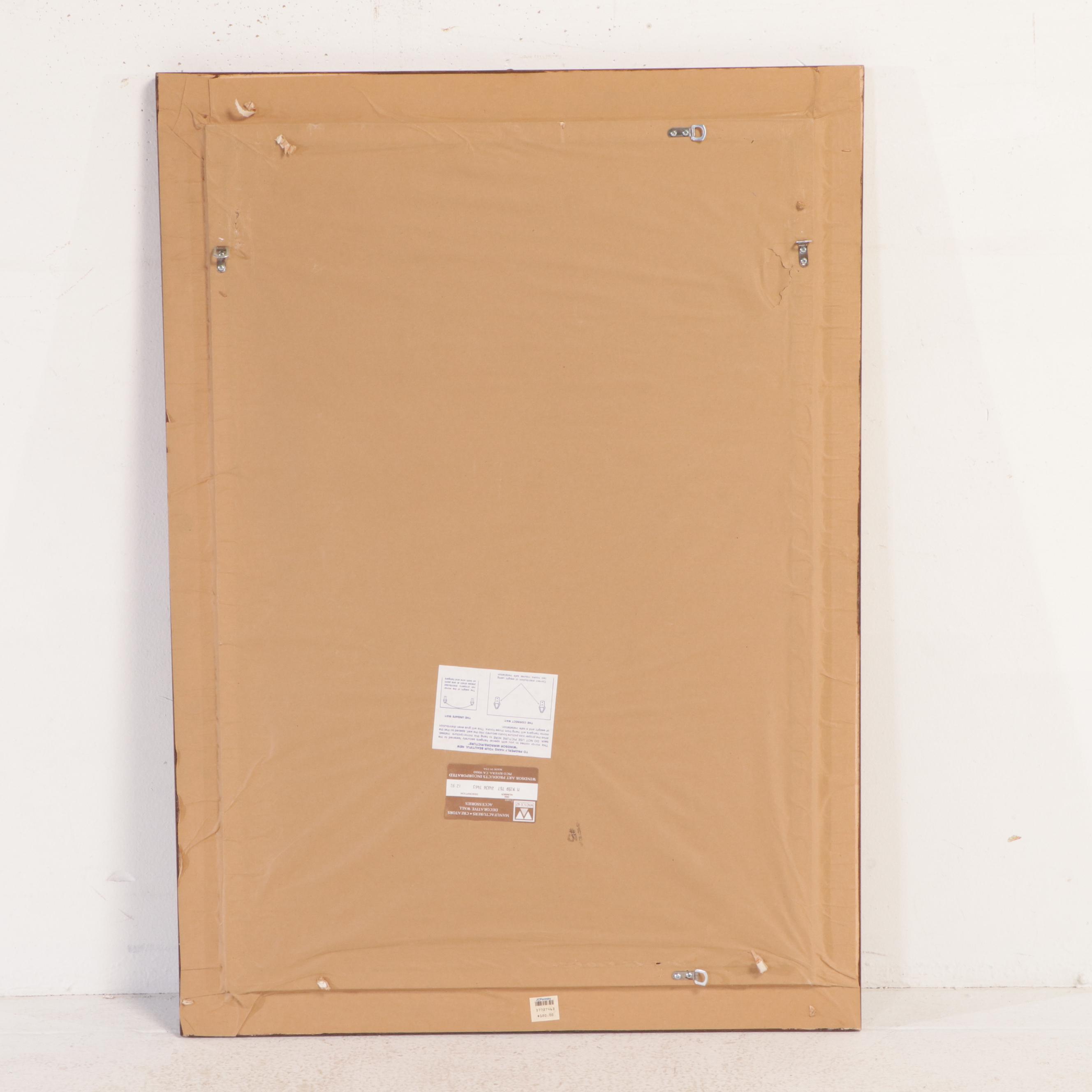 Windsor Art Products Victorian Style Beveled Wall Mirror in Painted Wood Frame