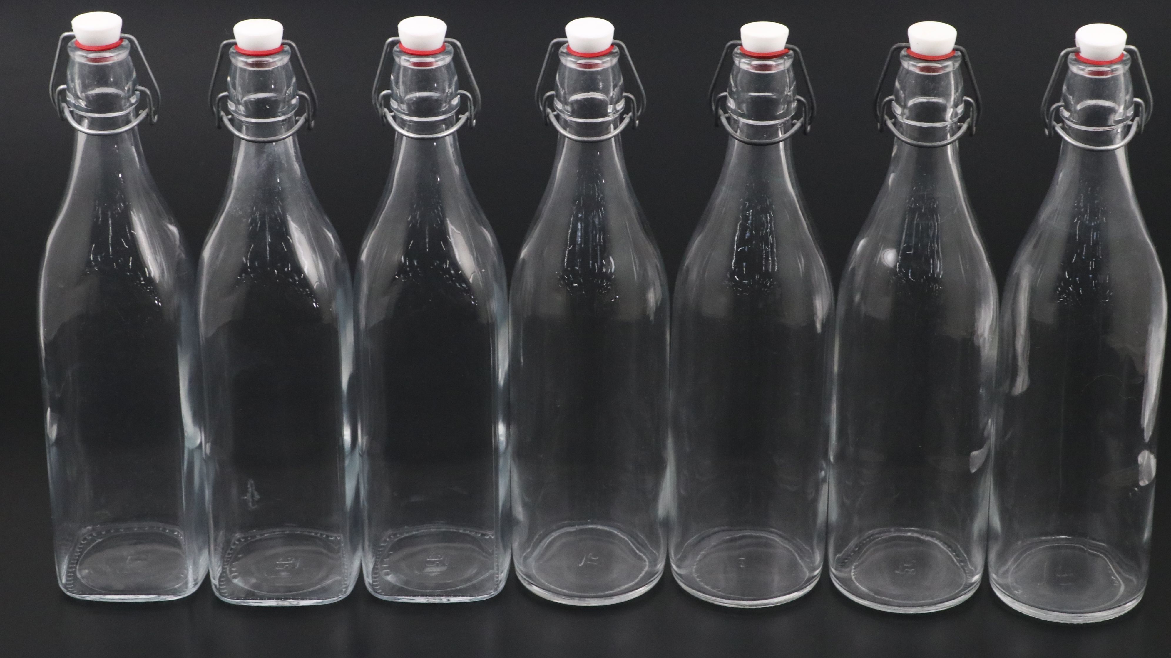 Flip Top Glass Bottles