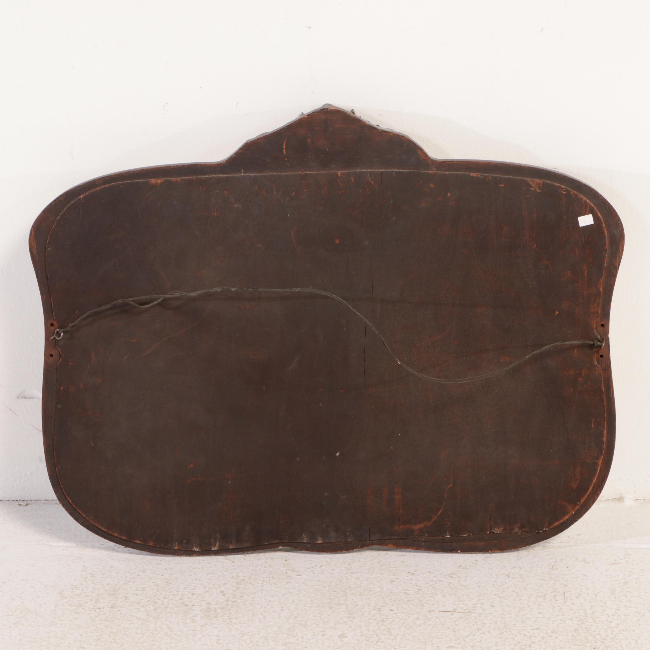 Victorian Ebonized Wood and Oak Wall Mirrors