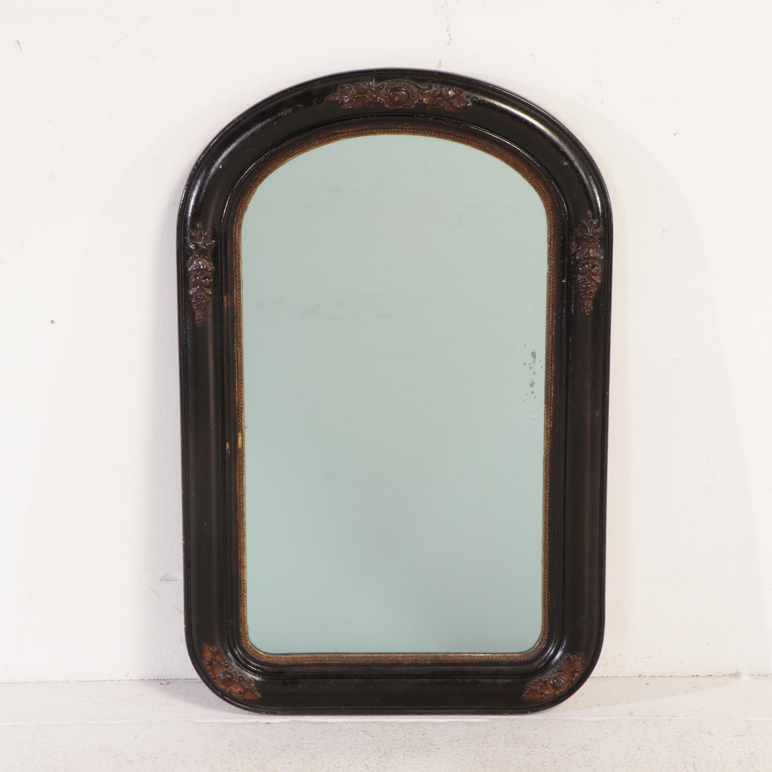 Victorian Ebonized Wood and Oak Wall Mirrors