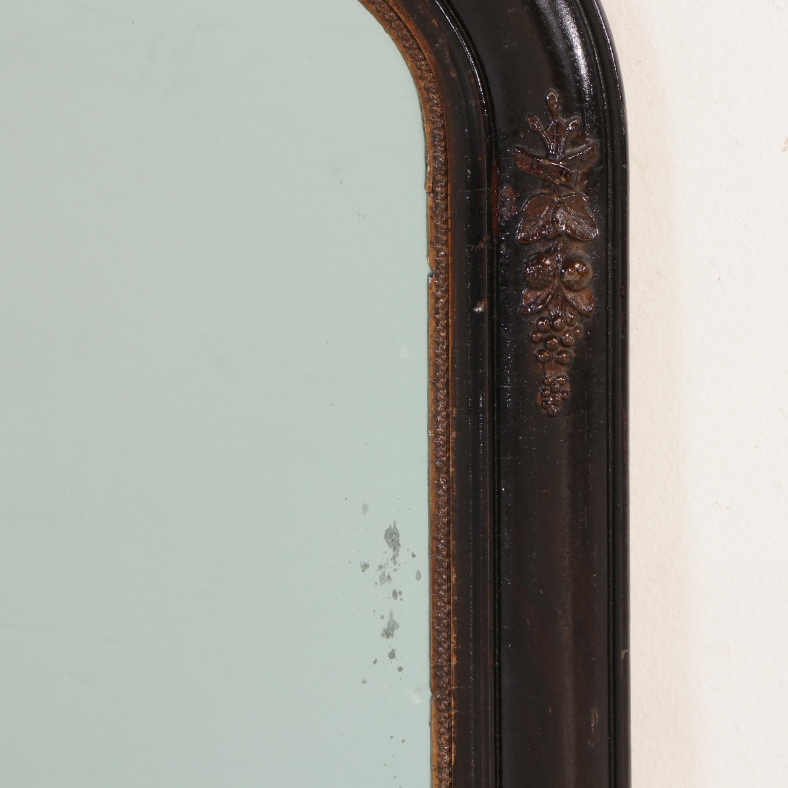 Victorian Ebonized Wood and Oak Wall Mirrors
