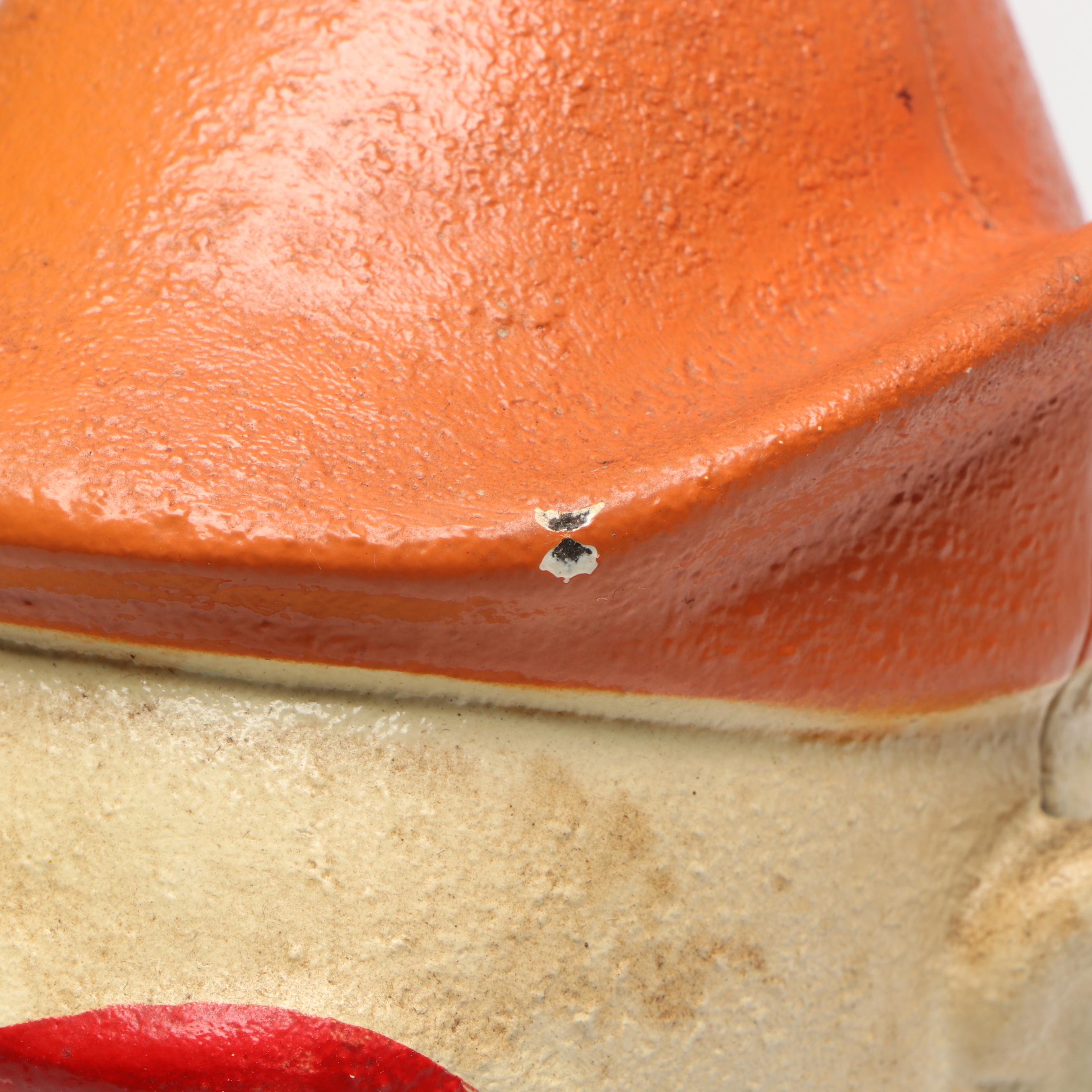 Polychrome "Humpty Dumpty Clown" Cast Iron Reproduction Mechanical Bank