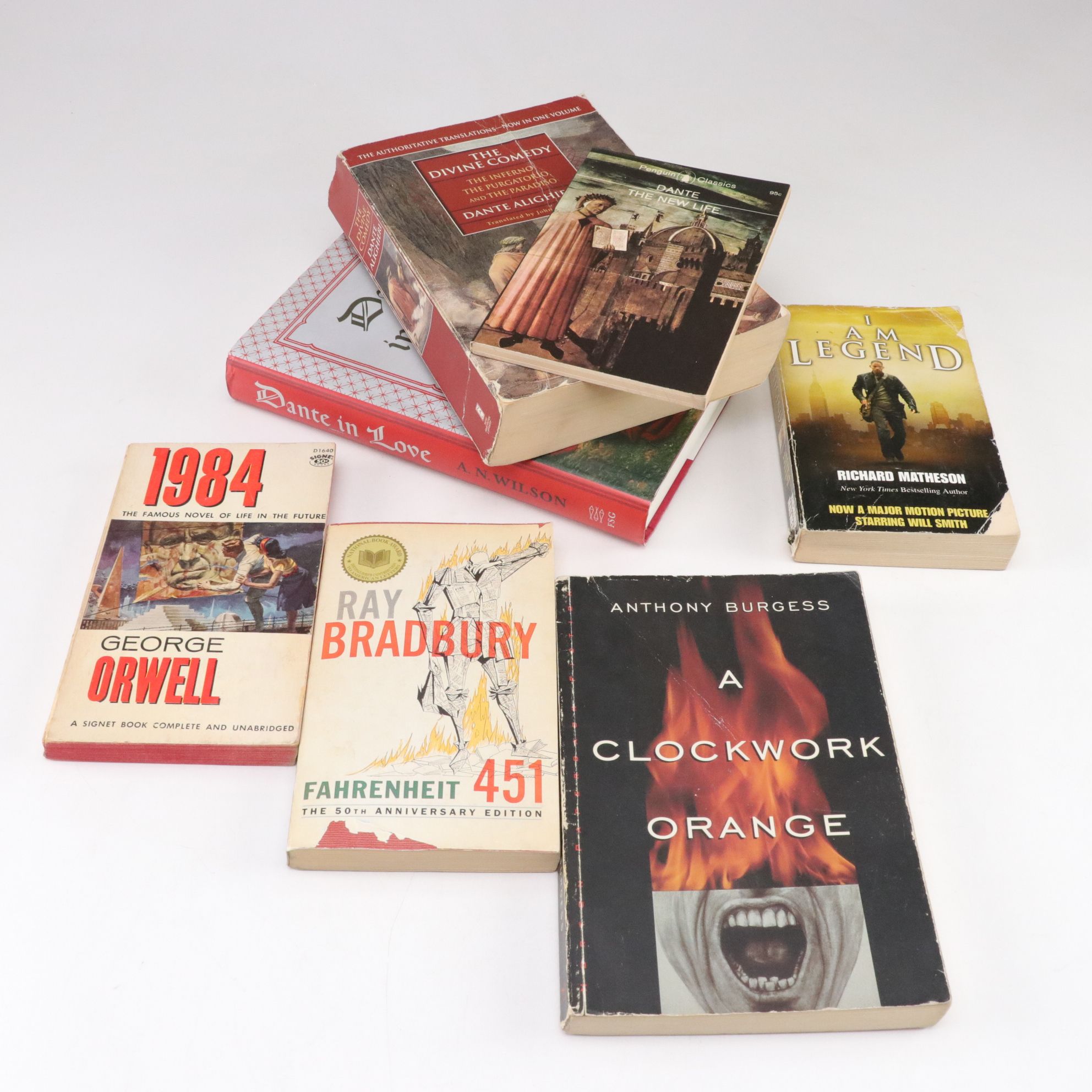 George Orwell's "1984" with Other Classic Dystopian Fiction Books