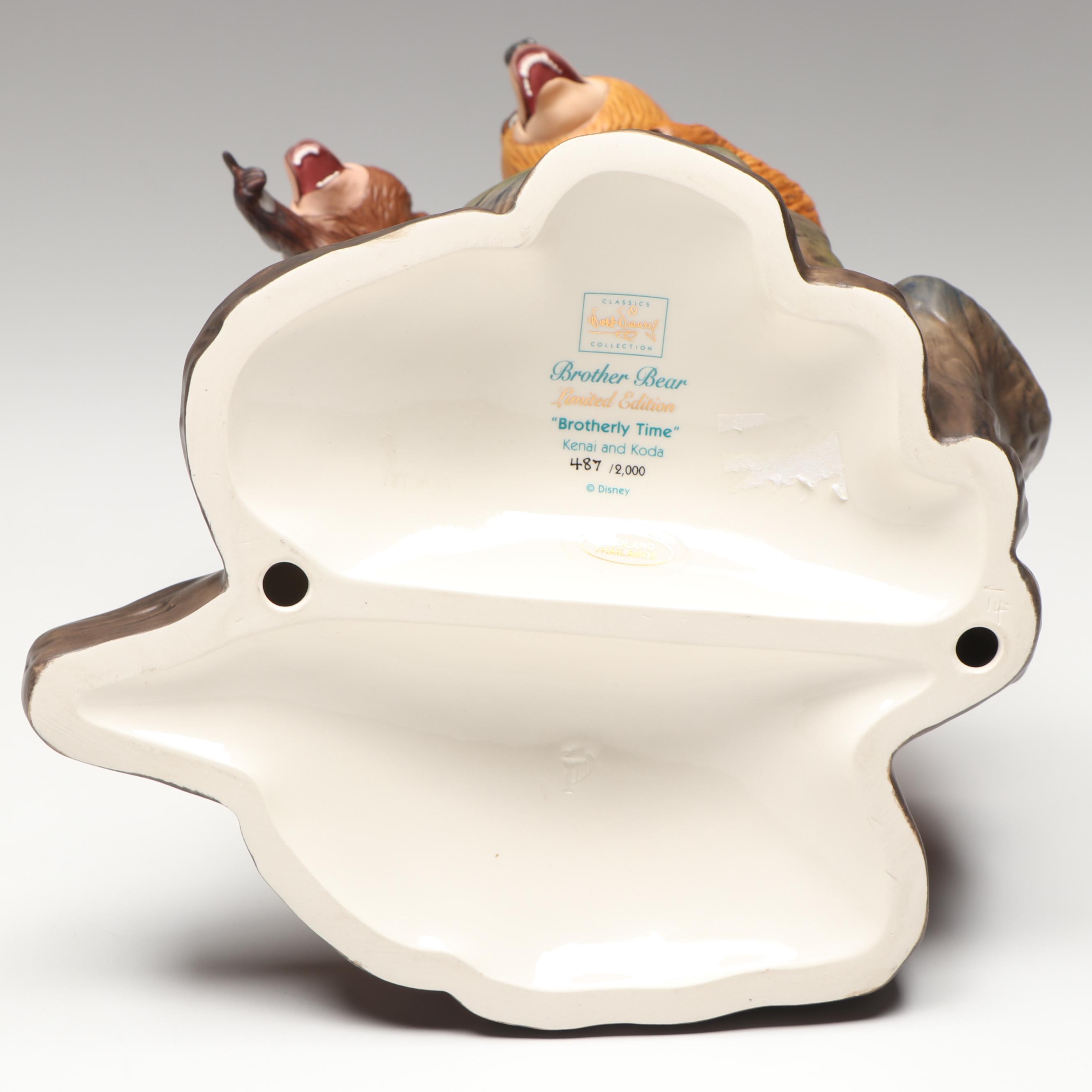 Disney Brother Bear "Brotherly Time" Limited Edition Porcelain Figurine, 2004