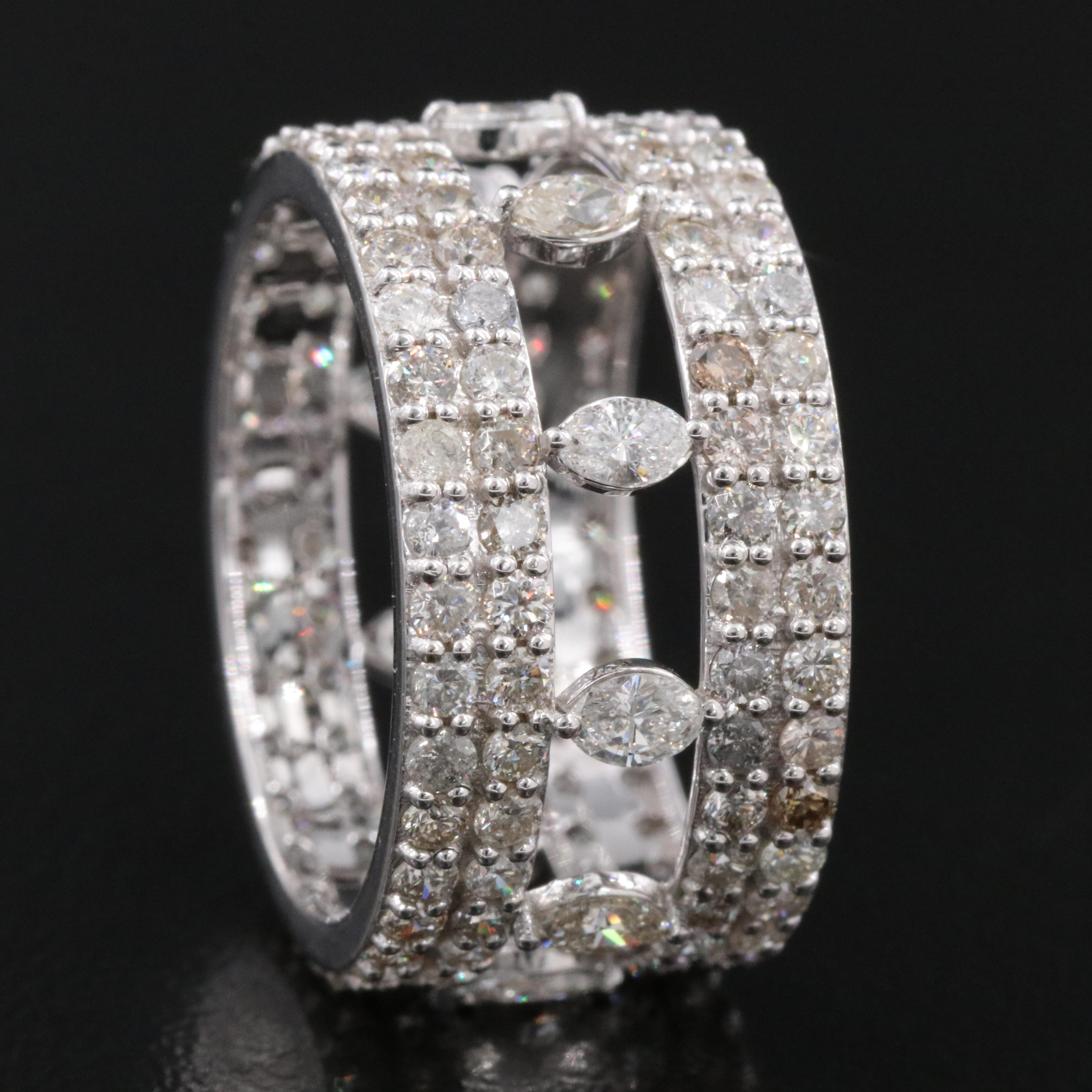 14K 2.84 CT Diamond Eternity Band