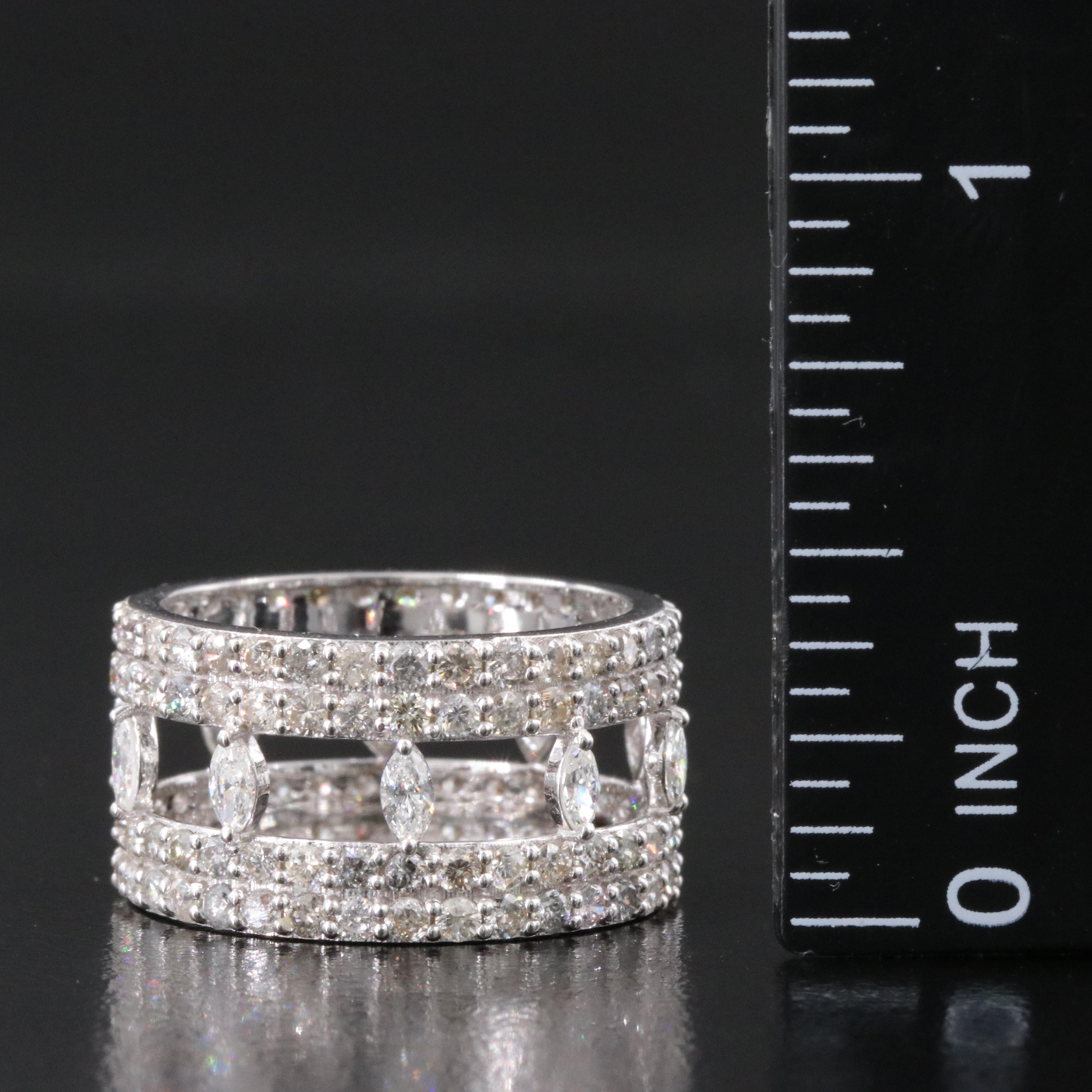 14K 2.84 CT Diamond Eternity Band