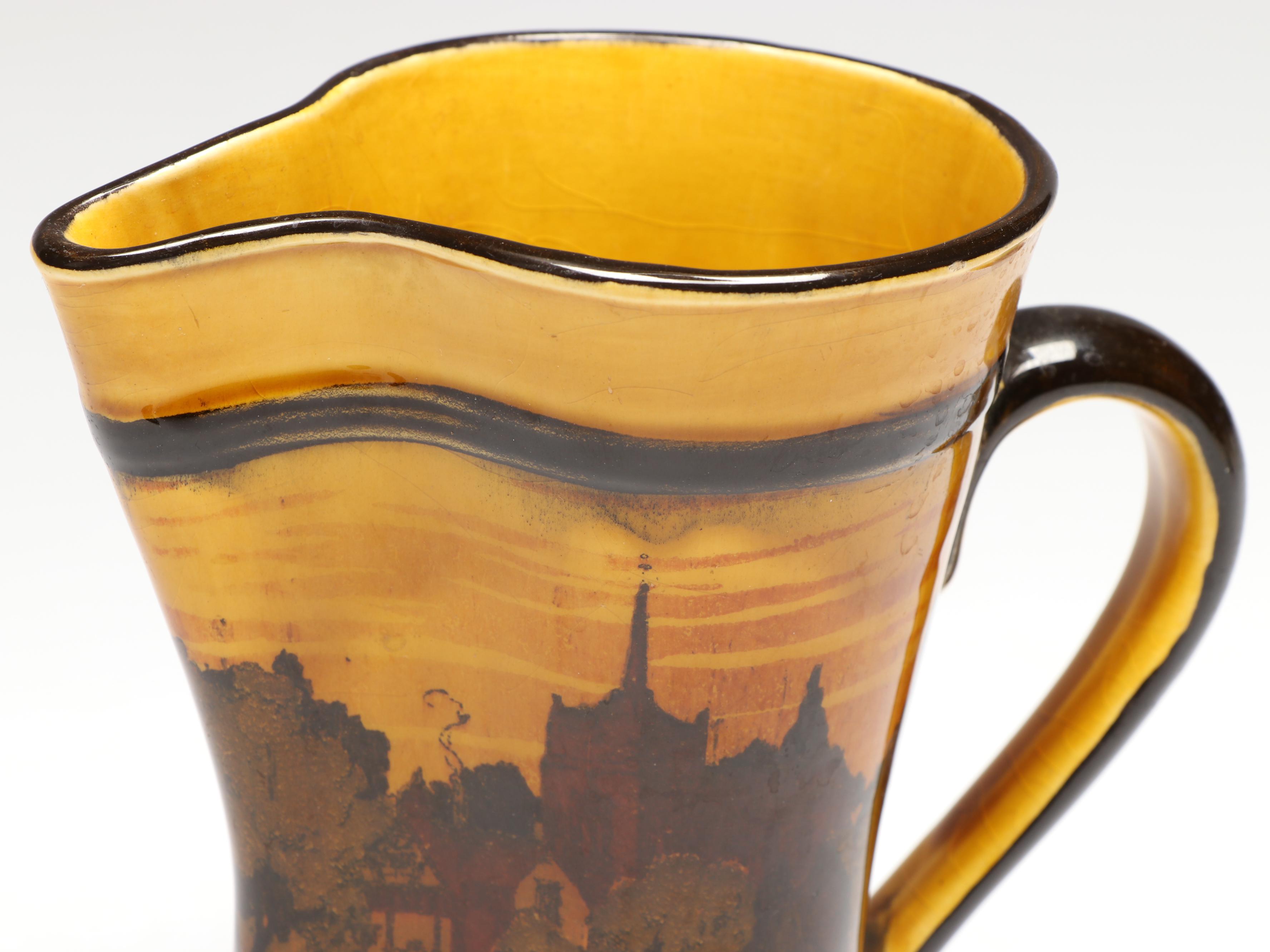 Royal Doulton "Rural Churches" Tudor Earthenware Jug