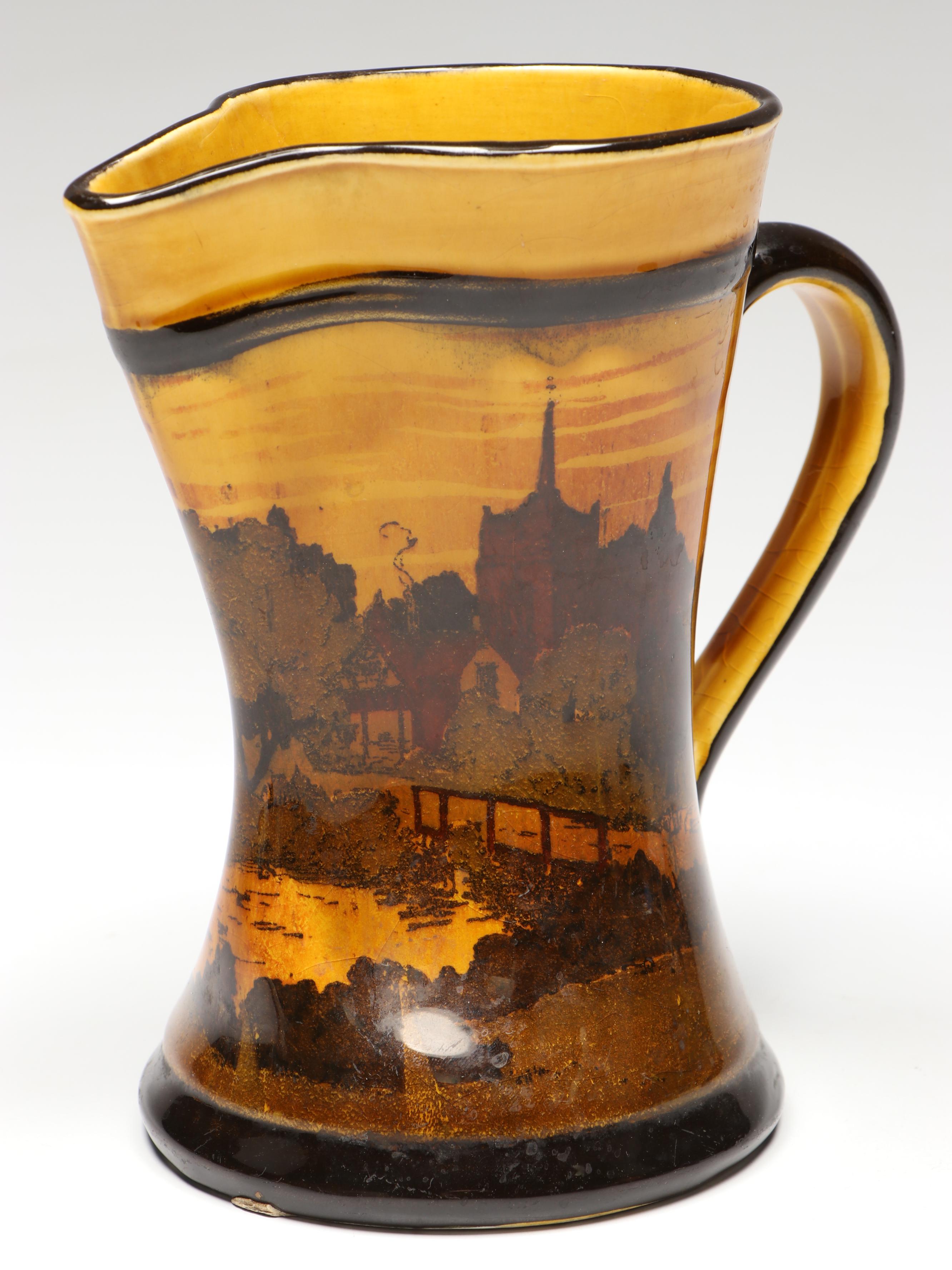 Royal Doulton "Rural Churches" Tudor Earthenware Jug