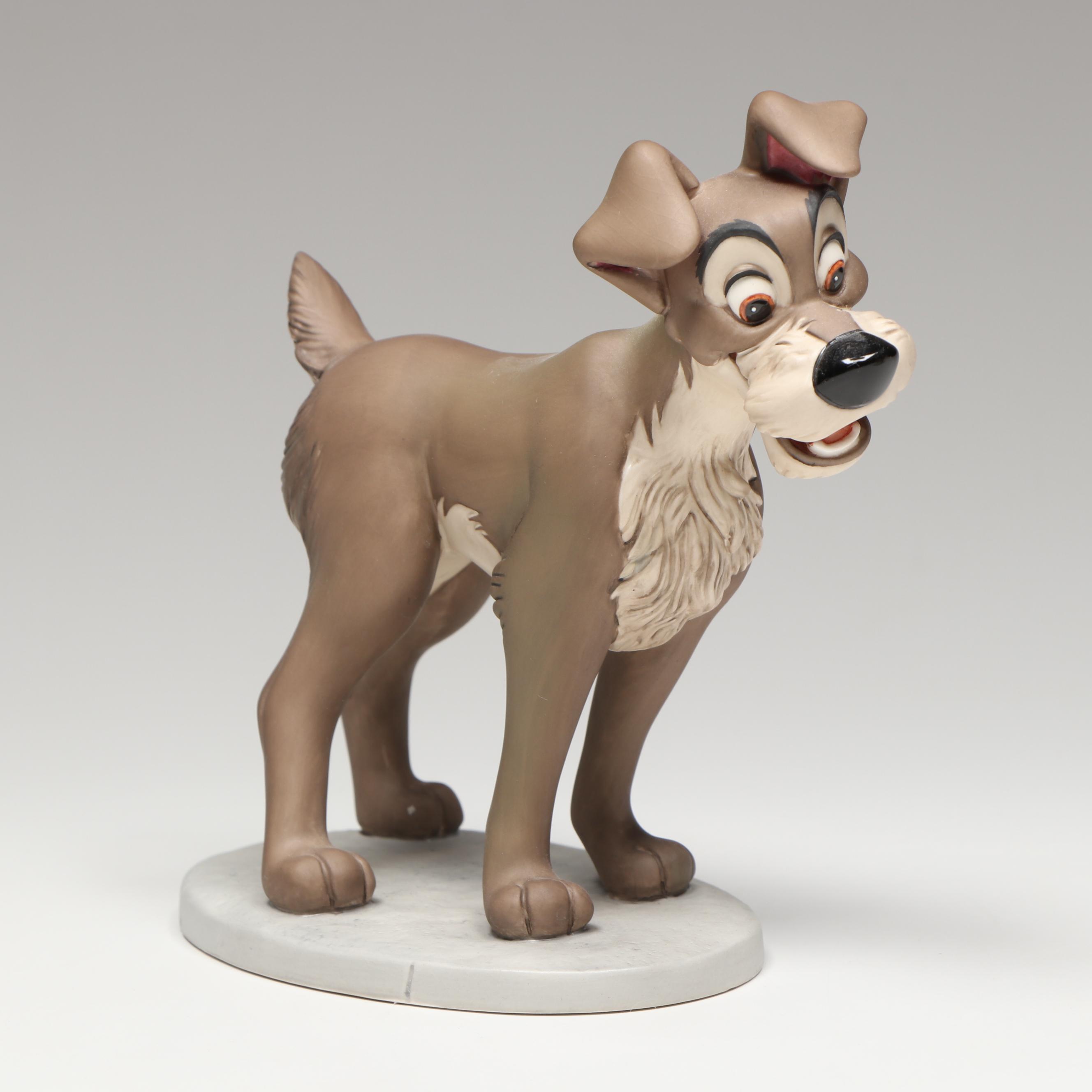 Disney Lady and the Tramp "Lady in Love" and "Tramp in Love" Porcelain Figurines