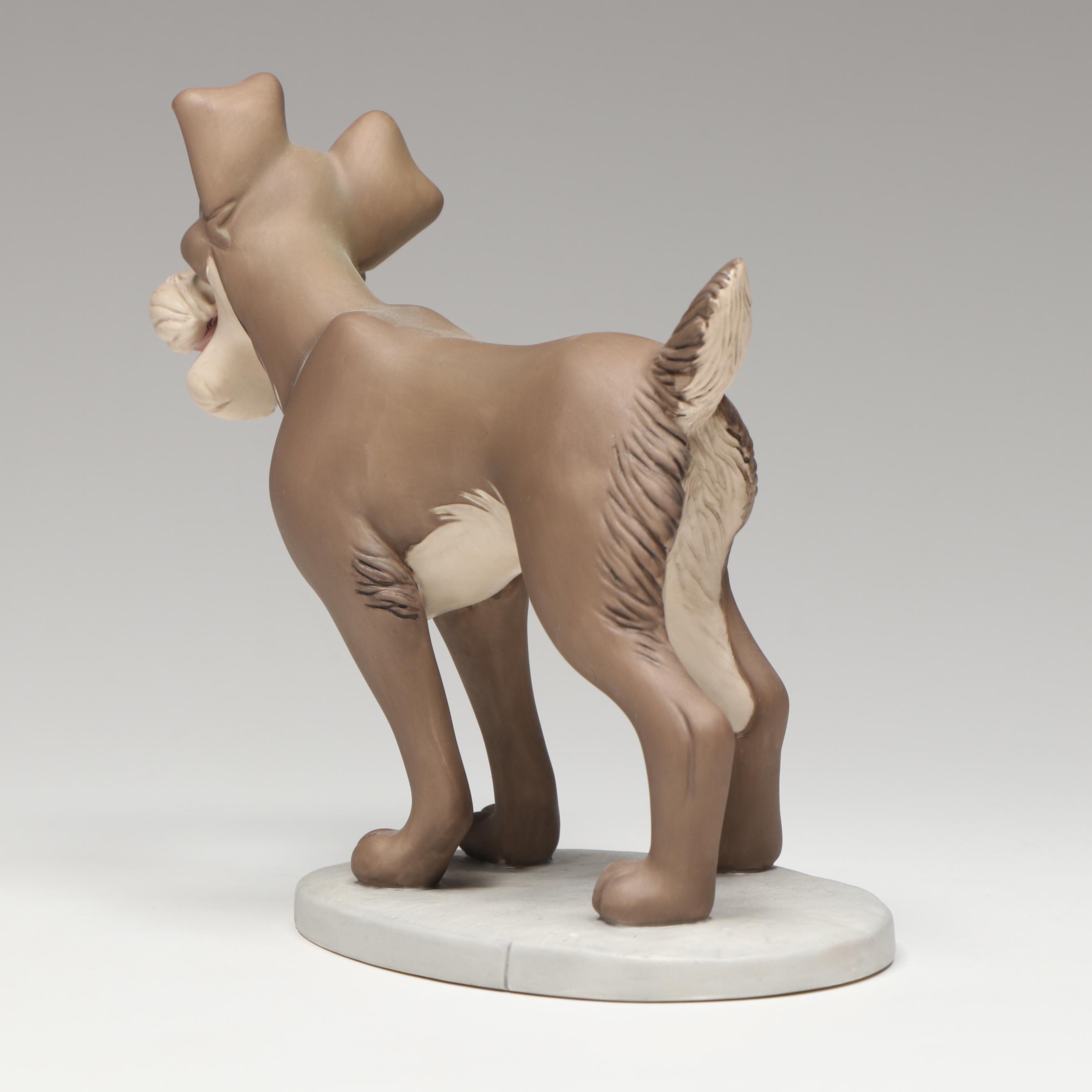 Disney Lady and the Tramp "Lady in Love" and "Tramp in Love" Porcelain Figurines