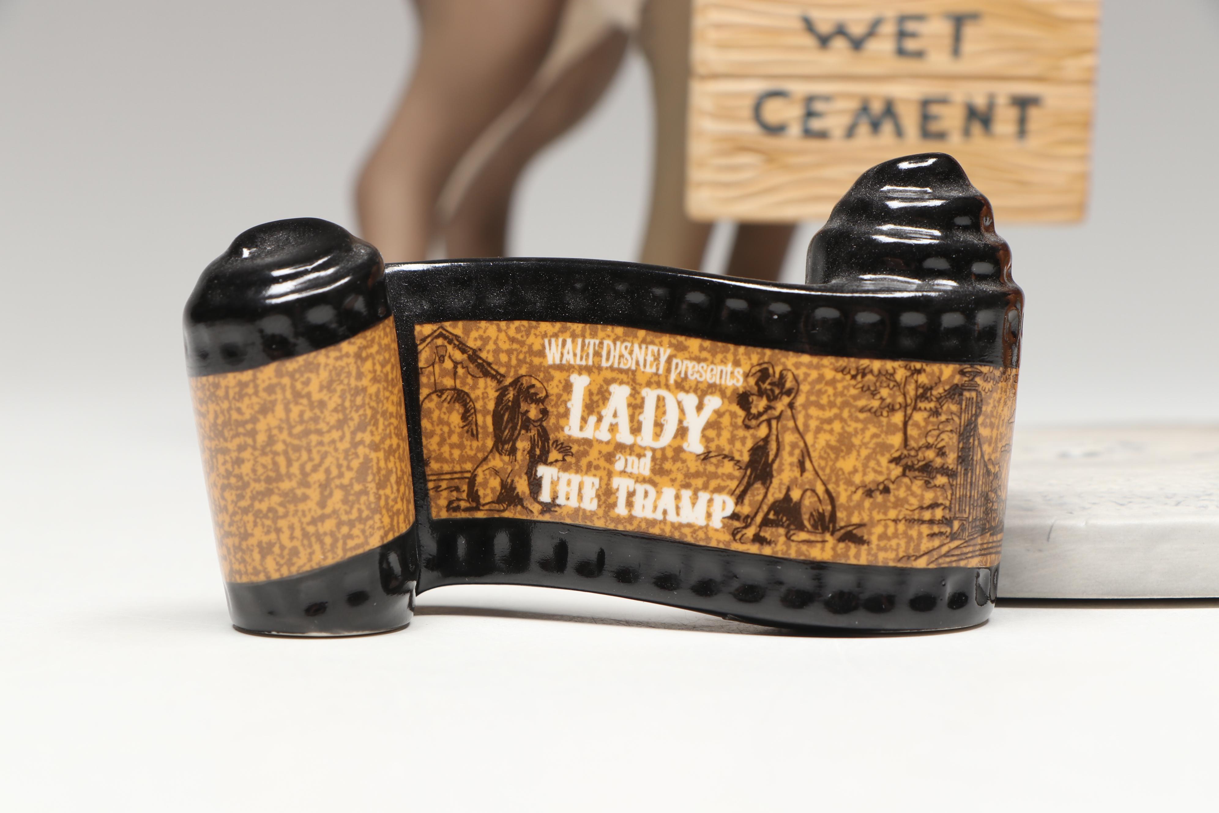 Disney Lady and the Tramp "Lady in Love" and "Tramp in Love" Porcelain Figurines