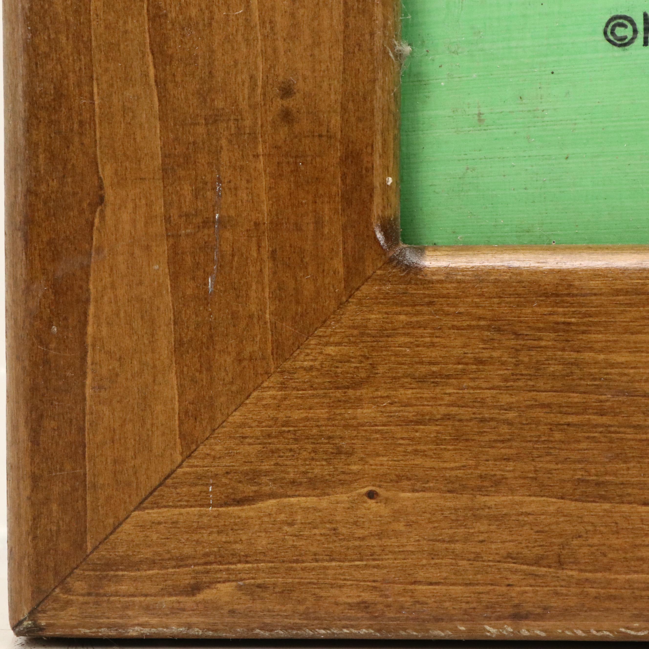 "Popeye the Sailor Man" Large Acrylic Painting, Late 20th Century