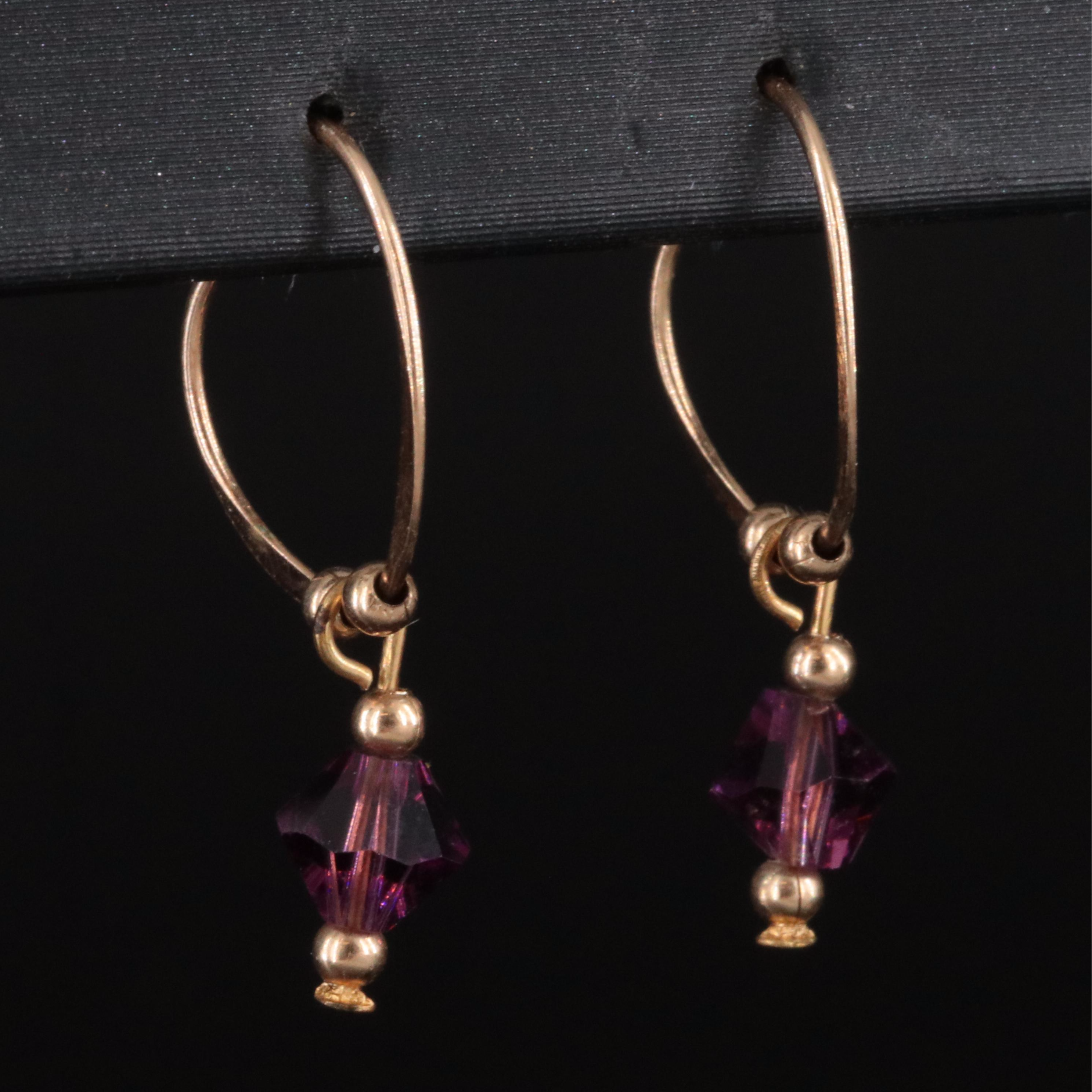 Glass Bead Drop Earrings