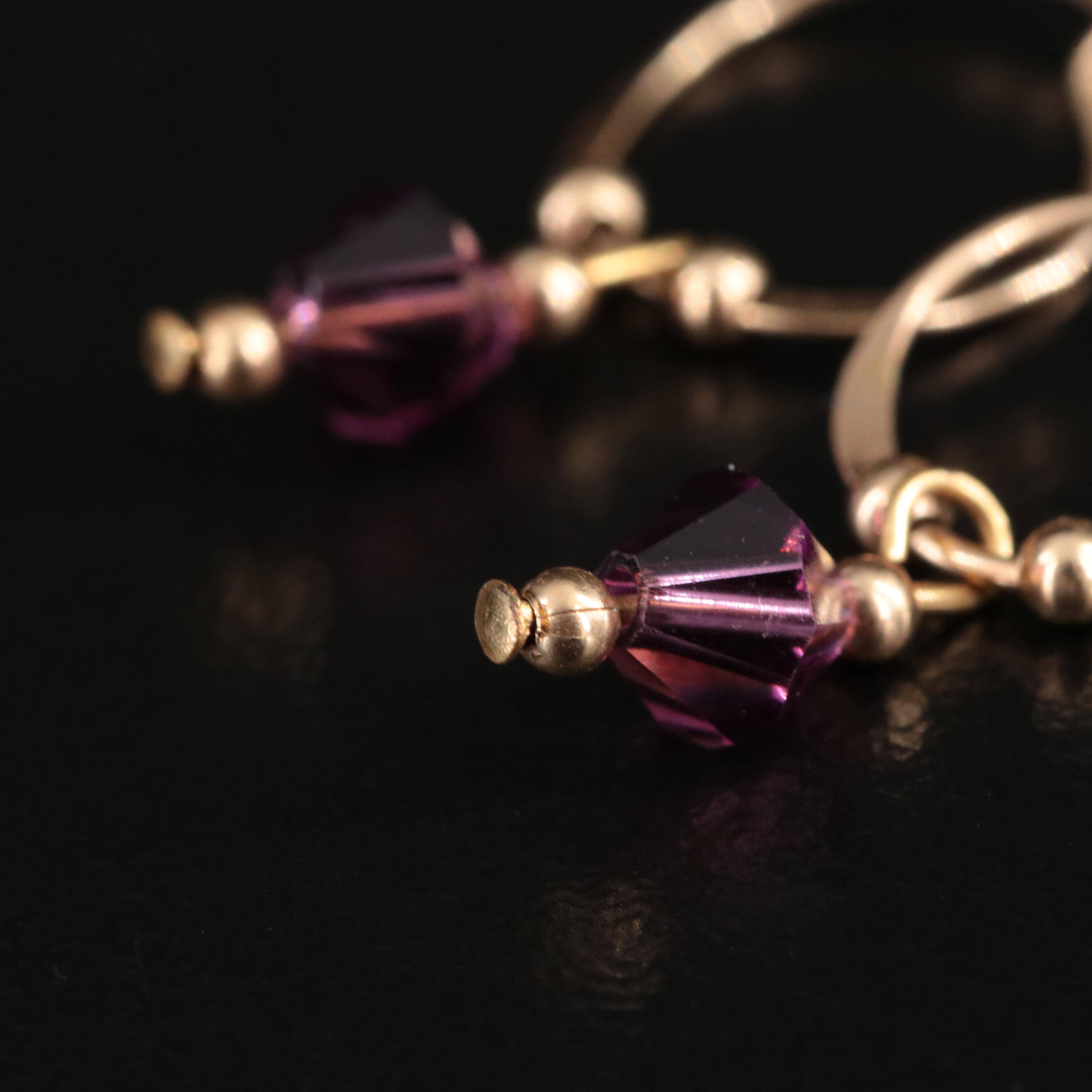 Glass Bead Drop Earrings