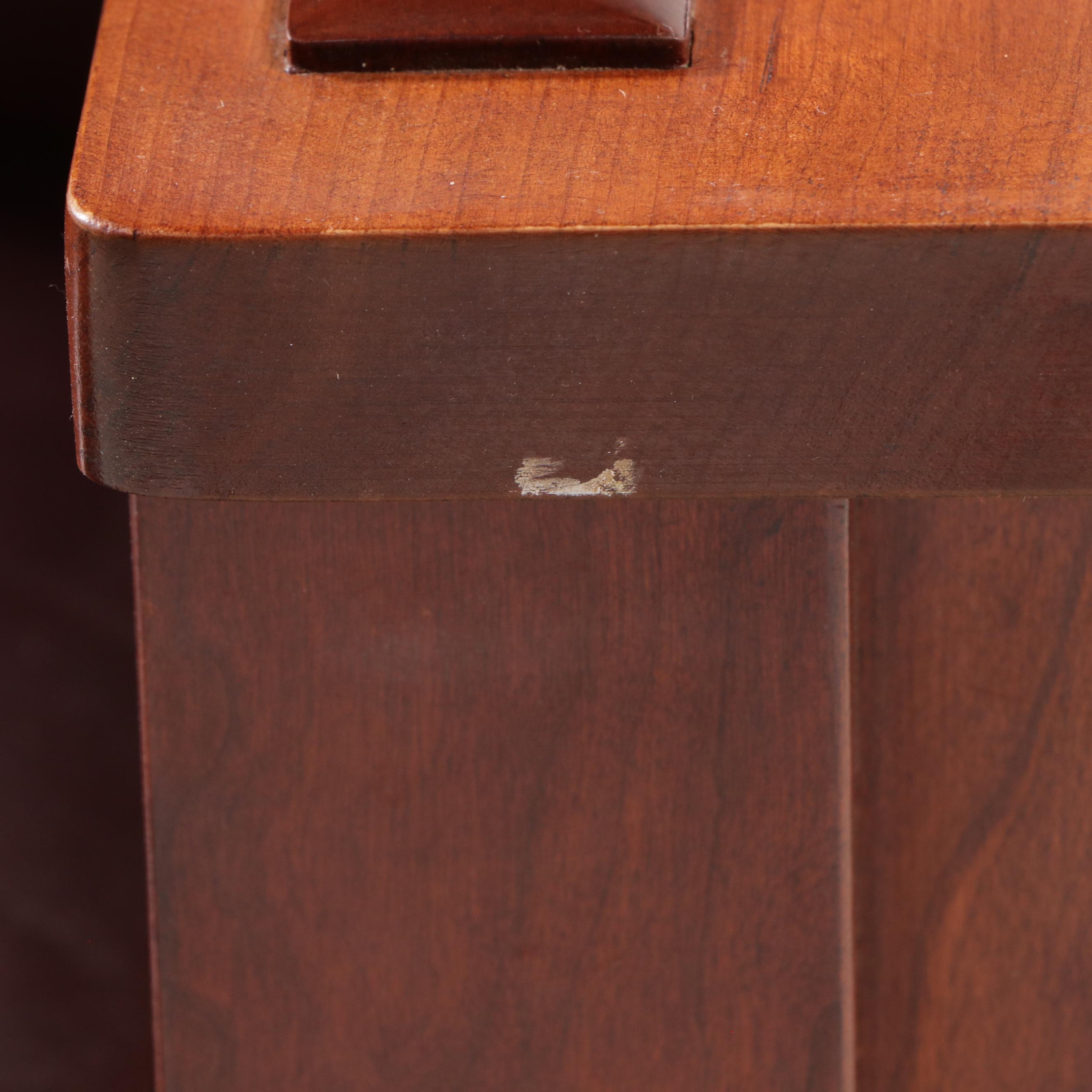 Stickley Arts & Crafts Style Cherry and Leather Recliner, 2007