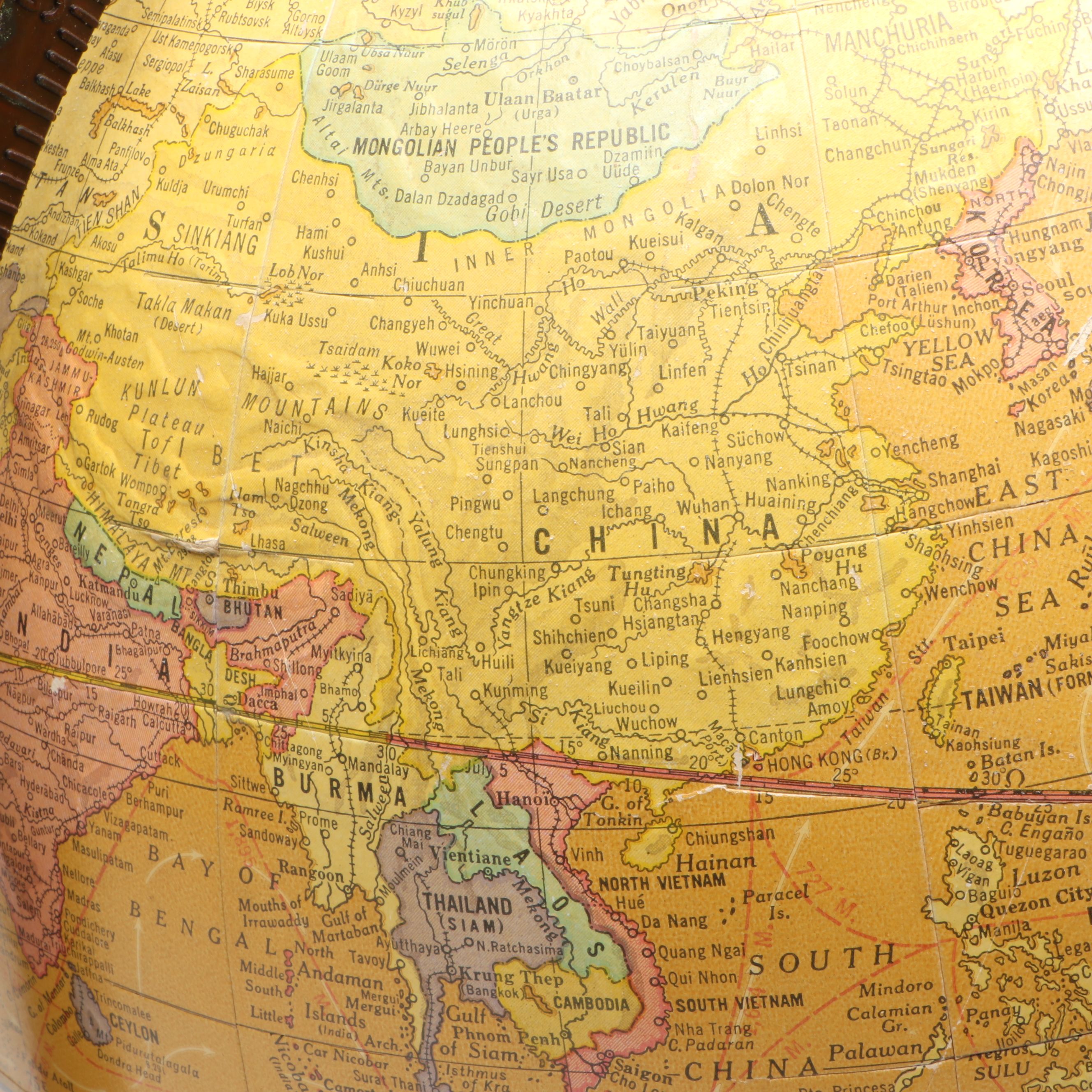 Cram's Globe with Rand McNally Atlas