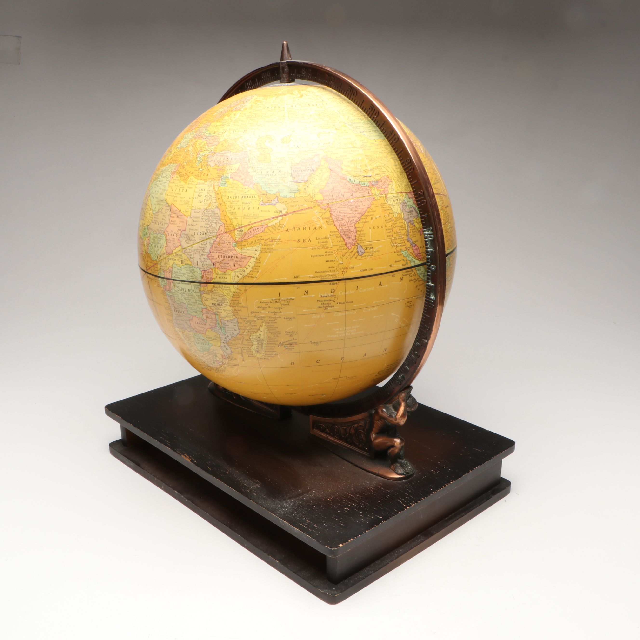 Cram's Globe with Rand McNally Atlas