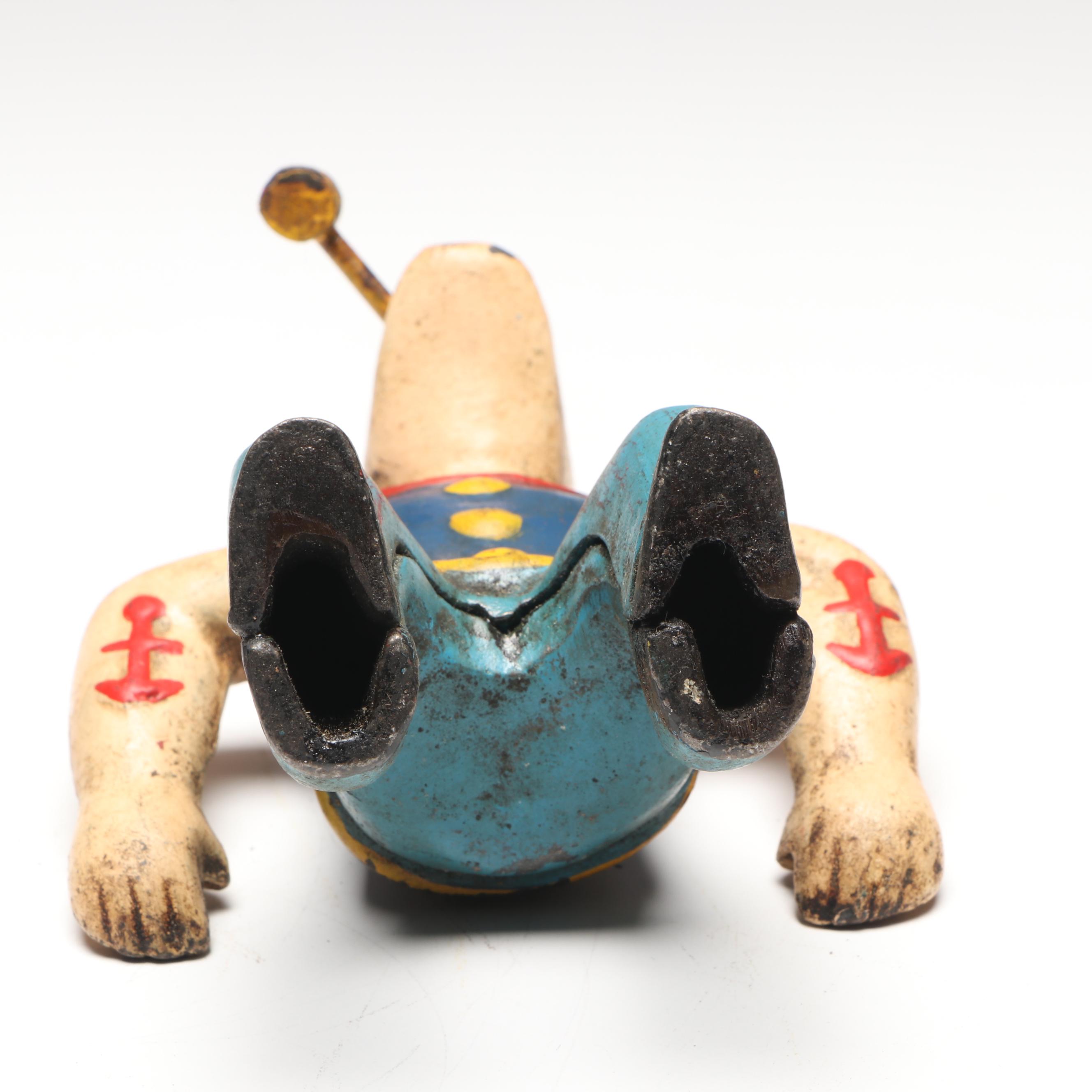 Hubley Reproduction "Popeye Motorcycle Patrol" Cast Iron Figurine