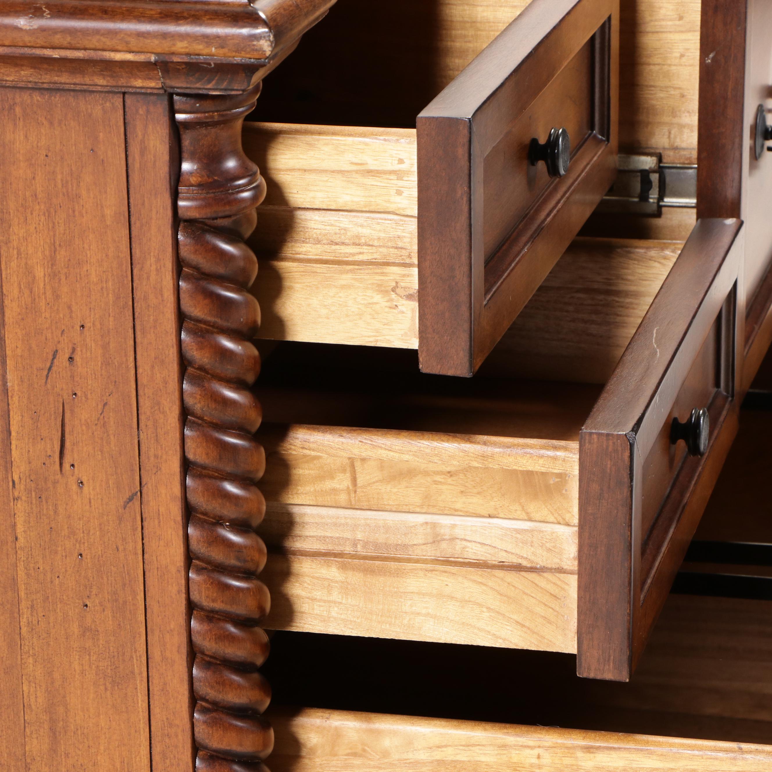 Clearwater American Furniture Pecan Finish Filing Cabinet