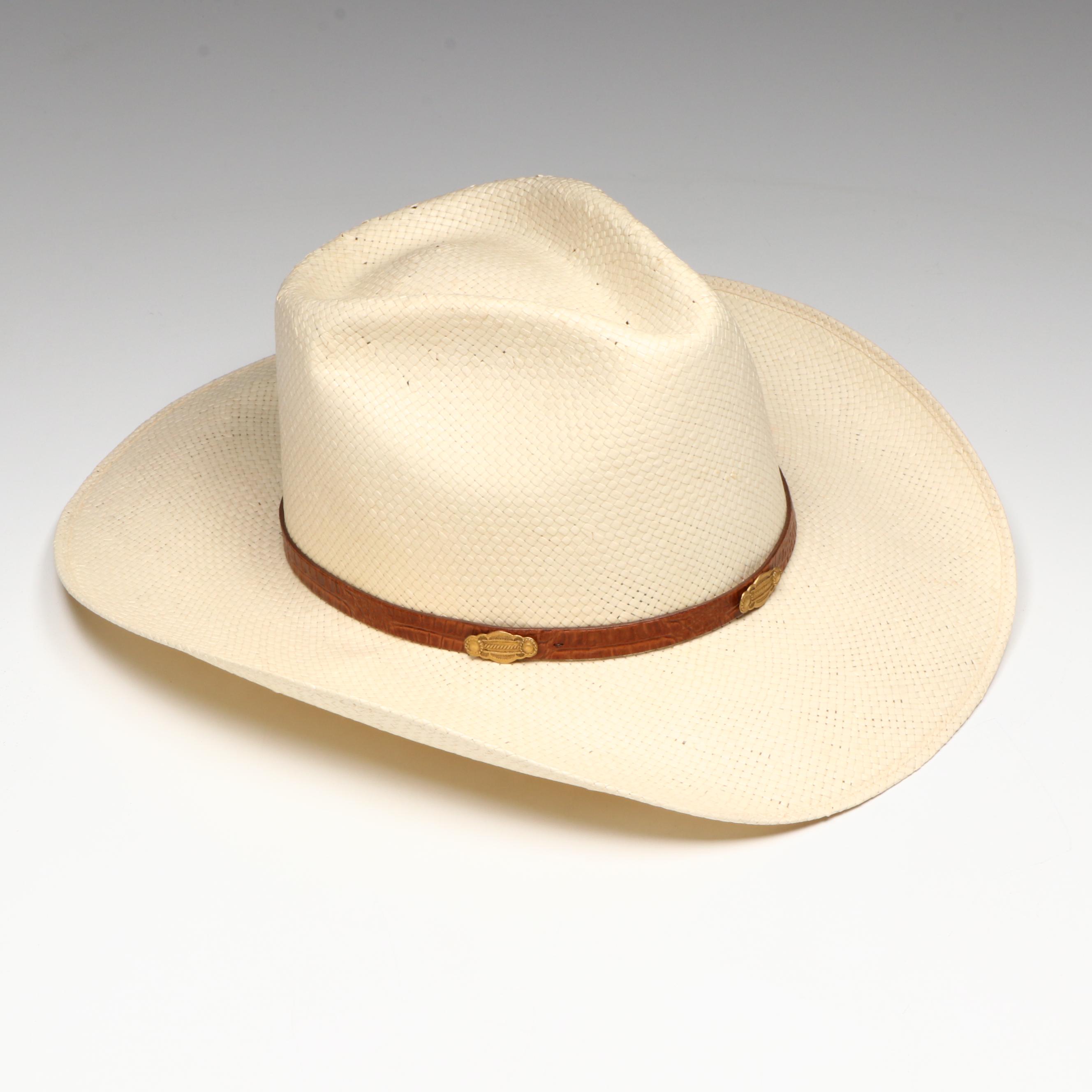 Stetson Vintage "Sturgis" Natural Straw Western Hat