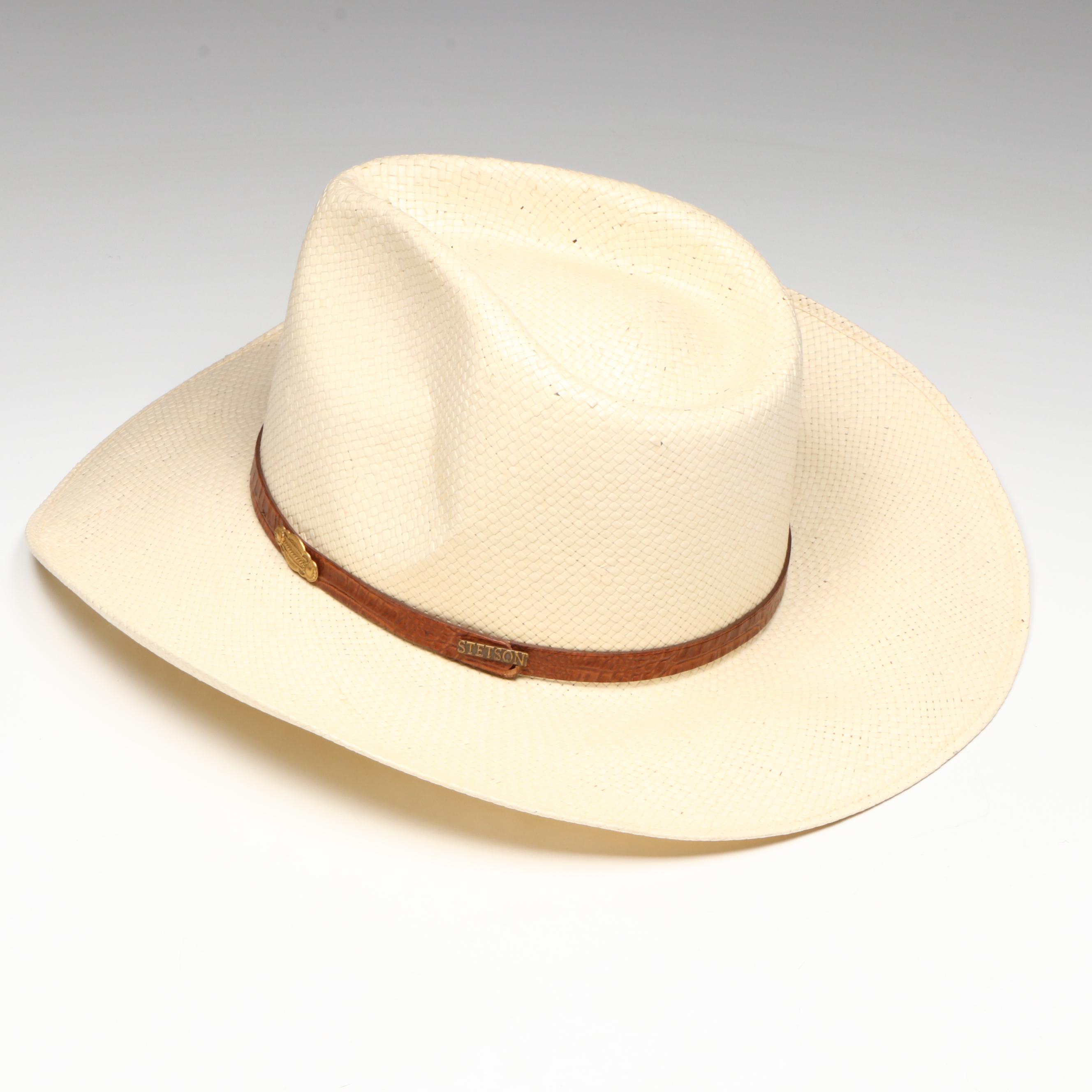 Stetson Vintage "Sturgis" Natural Straw Western Hat