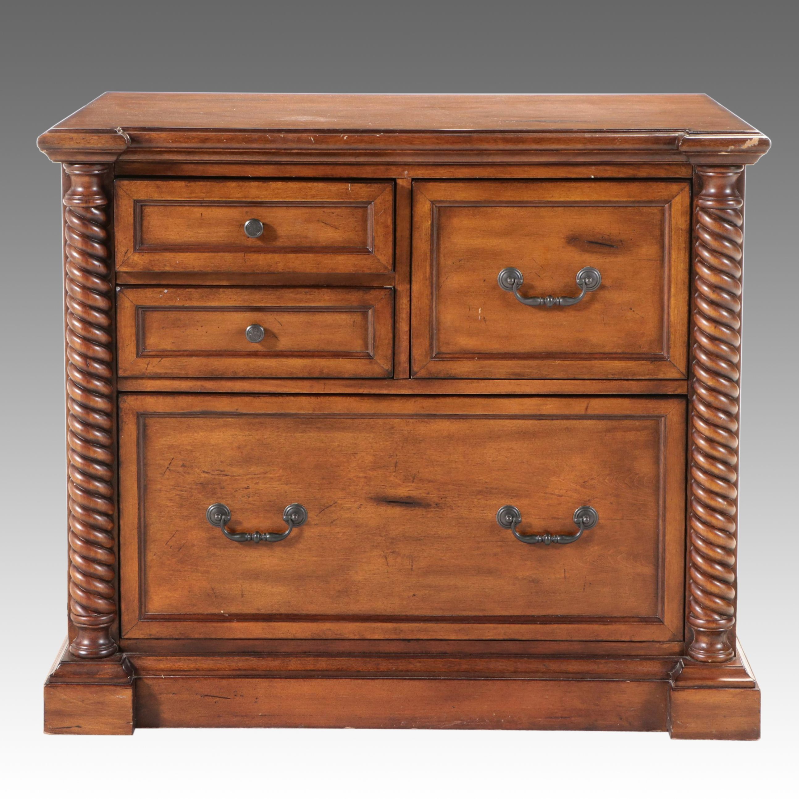 Clearwater American Furniture Pecan Finish Filing Cabinet