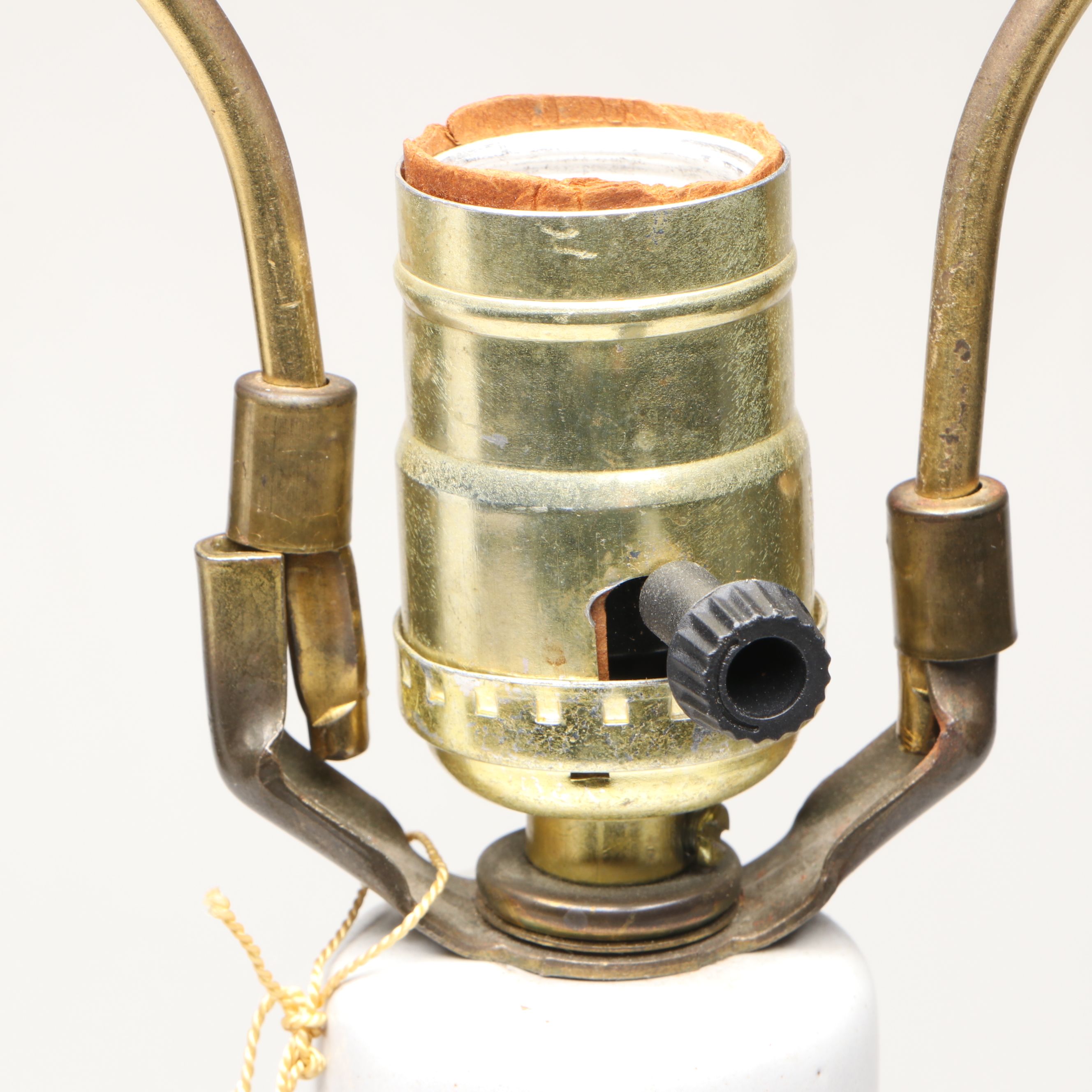 Martz Marshall Studios Abstract Hand-Painted Stoneware Lamp