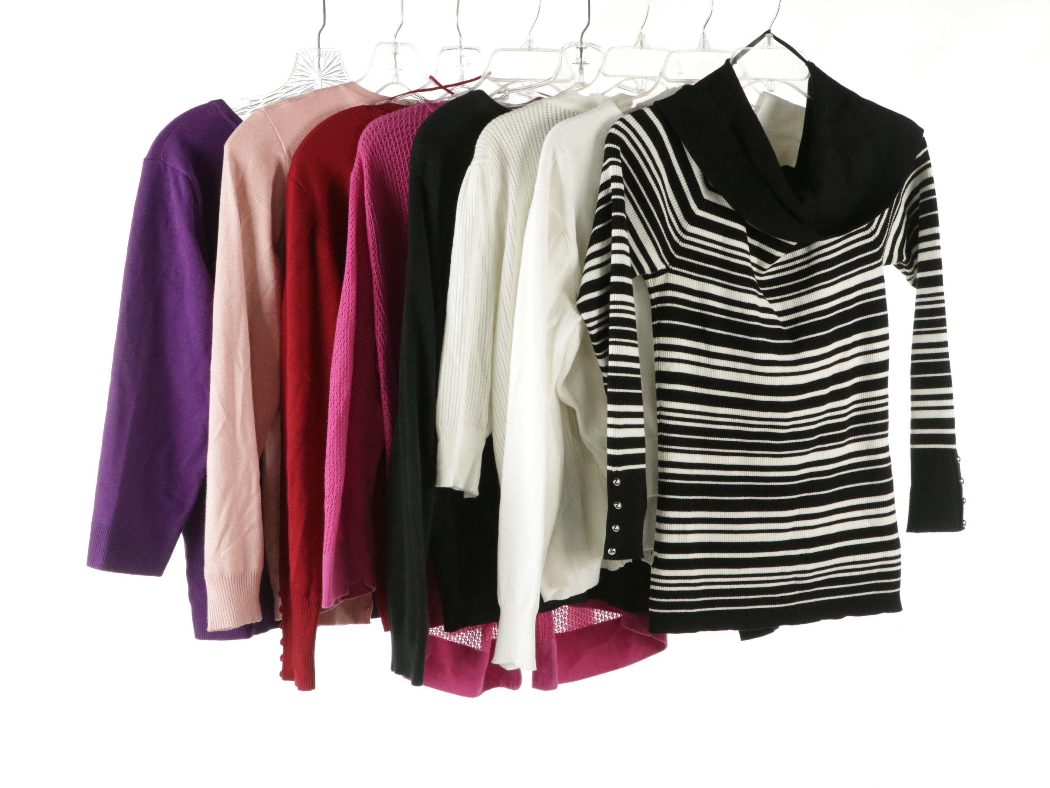 Cardigan & V-Neck Sweaters W/ Off-Shoulder Top from Cielo, Grace Karin & Talbots