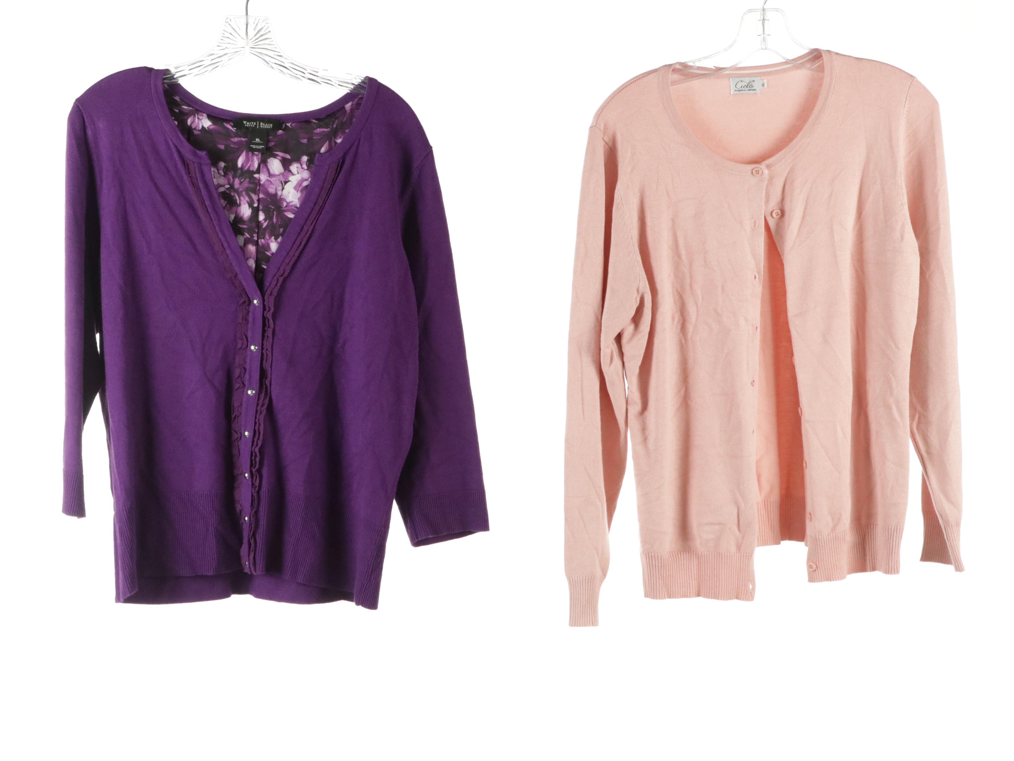 Cardigan & V-Neck Sweaters W/ Off-Shoulder Top from Cielo, Grace Karin & Talbots